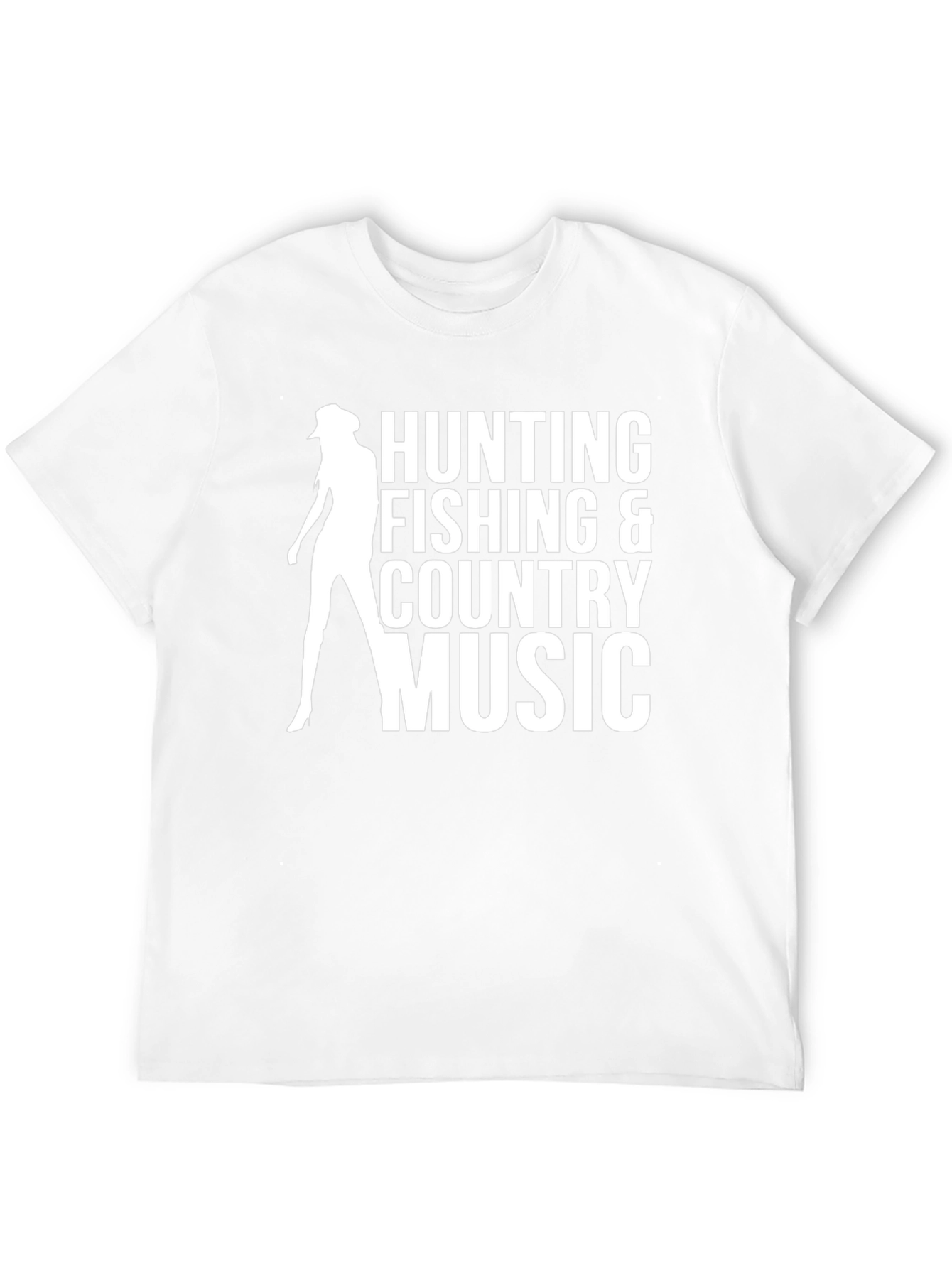 Hunting Fishing Country Music Graphic T-Shirt