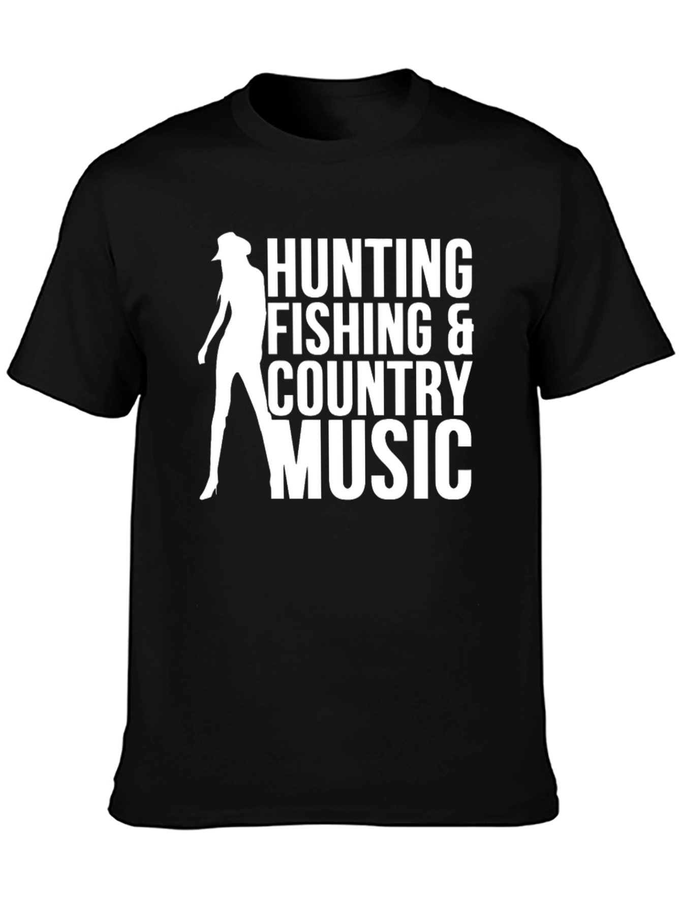 Hunting Fishing Country Music Graphic T-Shirt