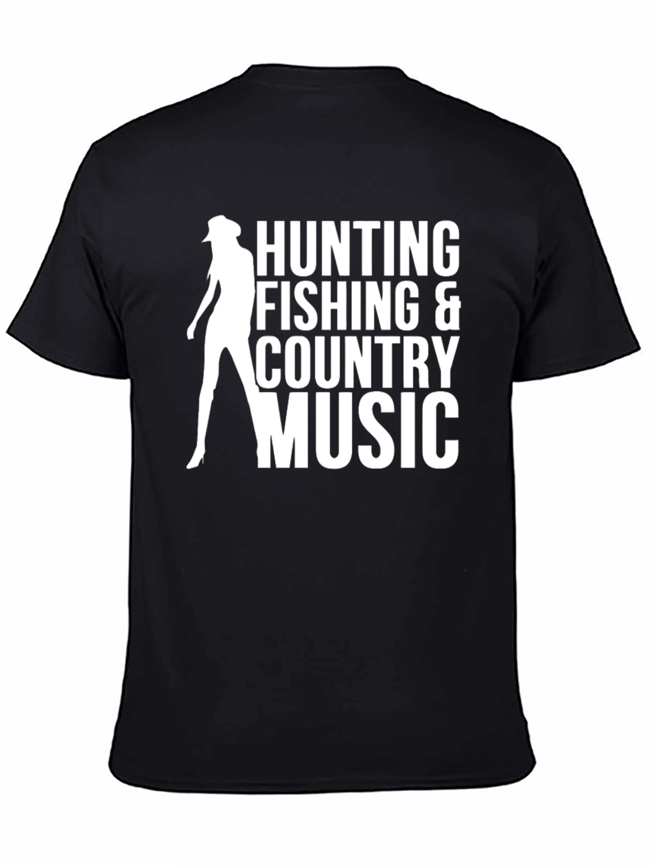 Hunting Fishing Country Music Graphic T-Shirt