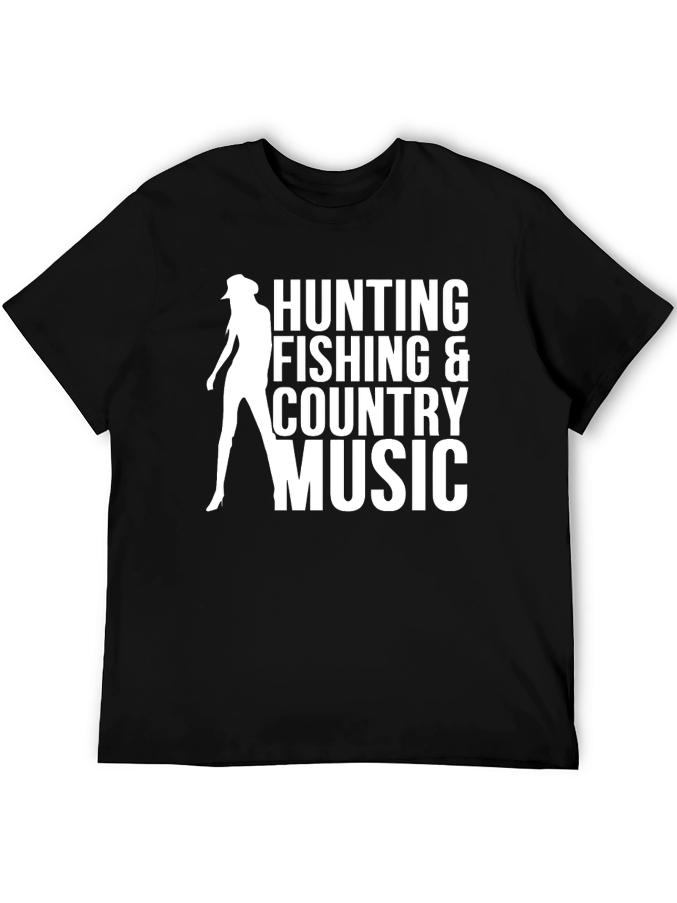 Hunting Fishing Country Music Graphic T-Shirt
