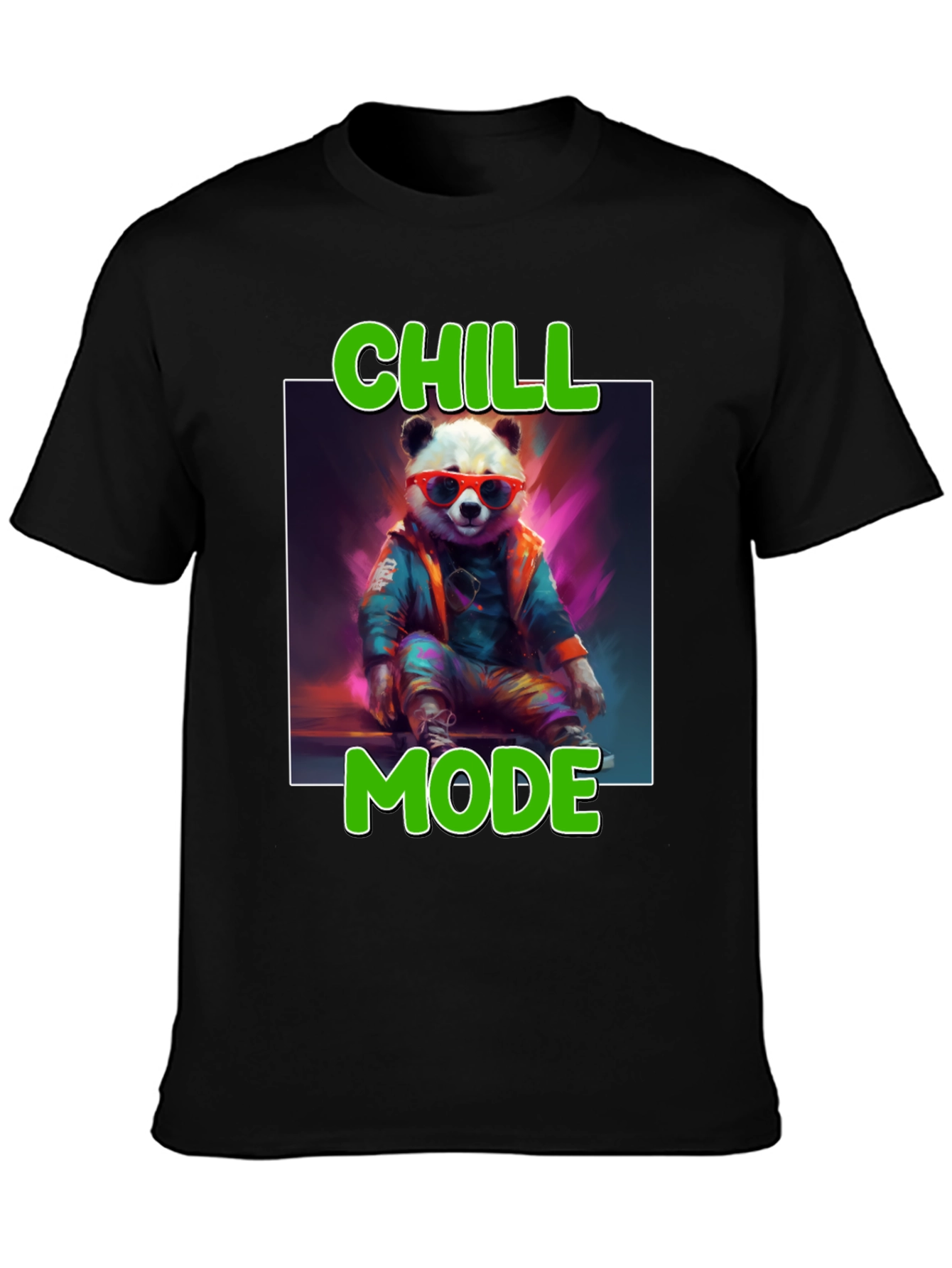 Chill Mode Panda Graphic Tee