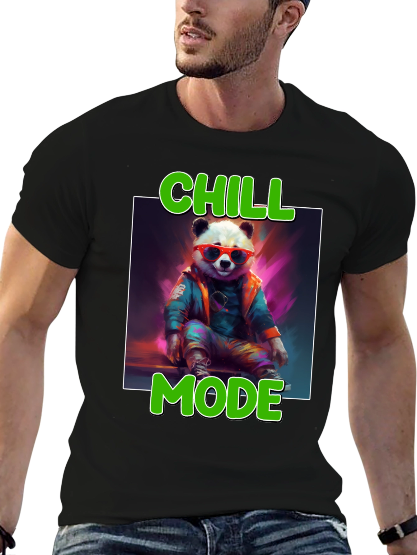 Chill Mode Panda Graphic Tee