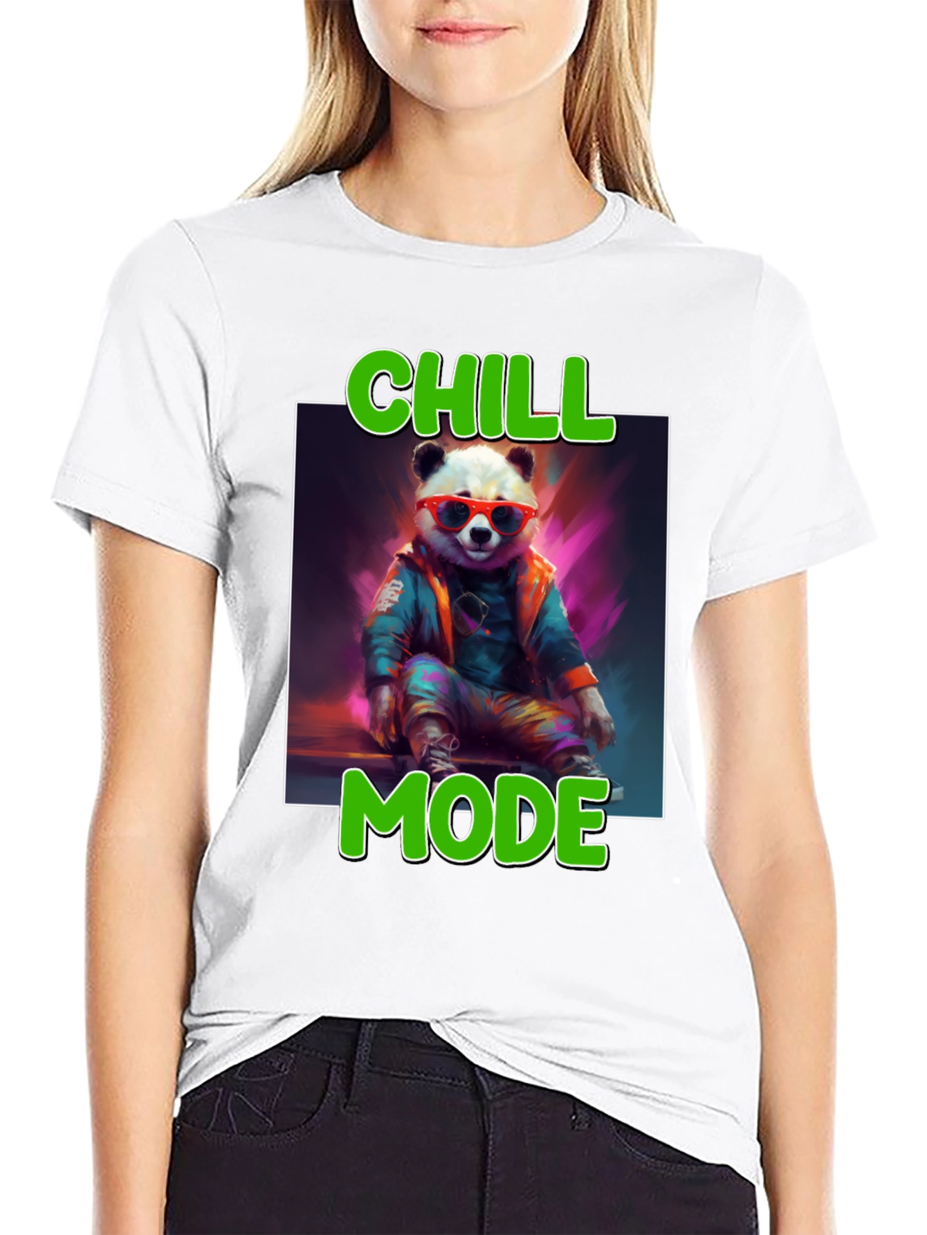 Chill Mode Panda Graphic Tee