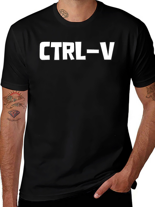 CTRL-V Paste Command Black T-Shirt