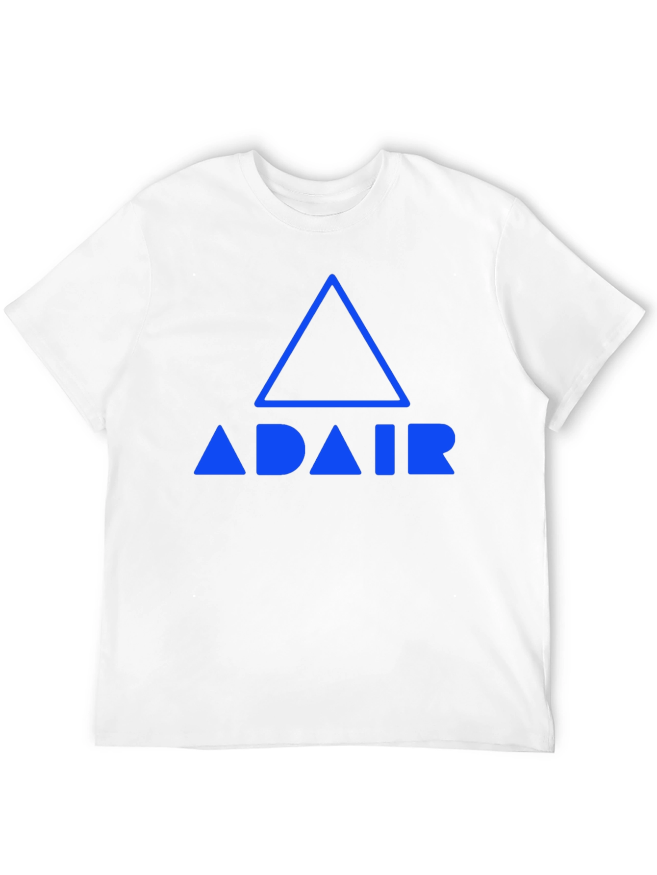 Adair Blue Logo Graphic Tee - Black Cotton Blend