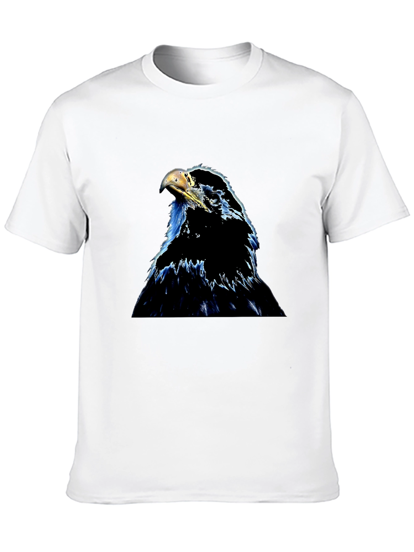 Eagle Graphic Print Black T-Shirt