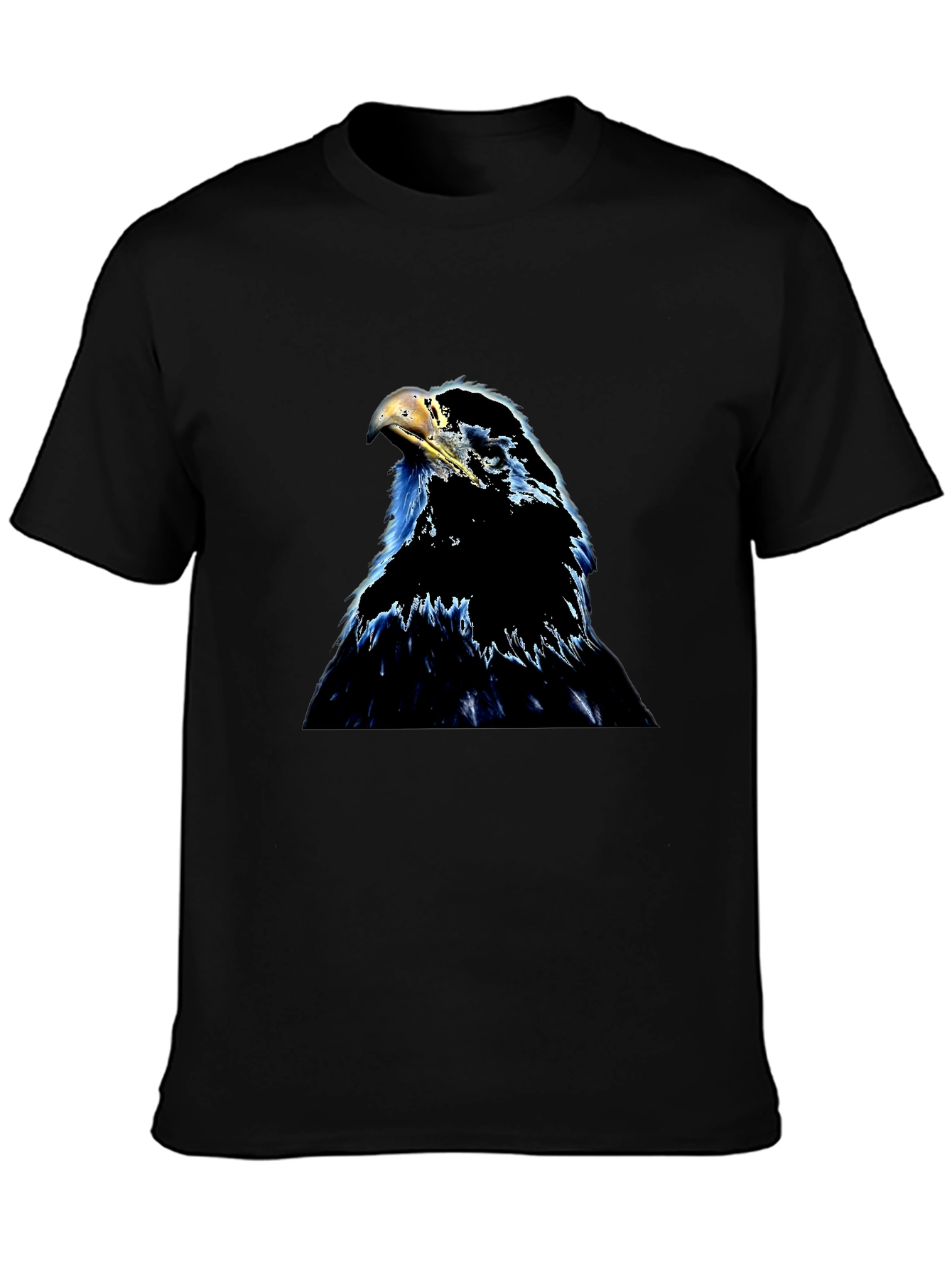 Eagle Graphic Print Black T-Shirt