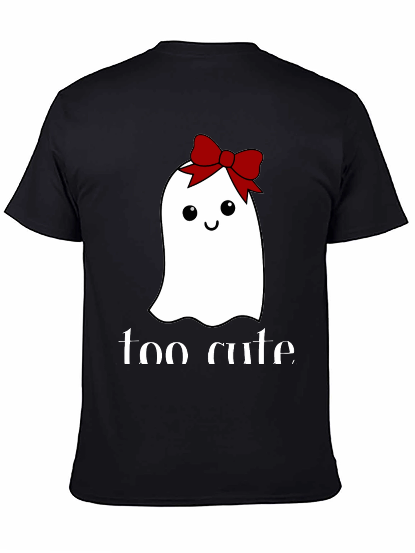 Cute Ghost with Bow T-Shirt - Halloween Tee