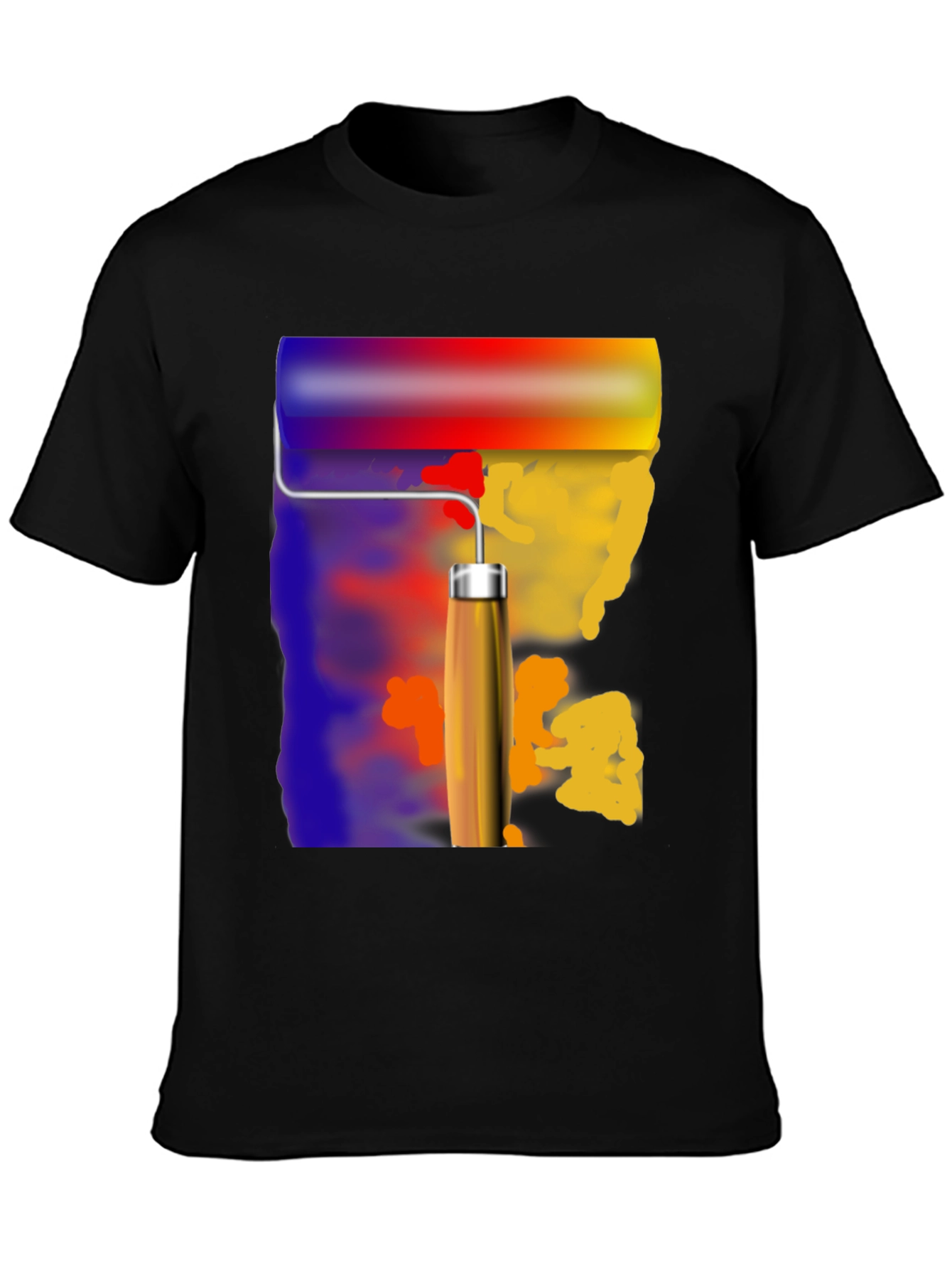 Paint Roller Graphic Tee - Artistic T-Shirt