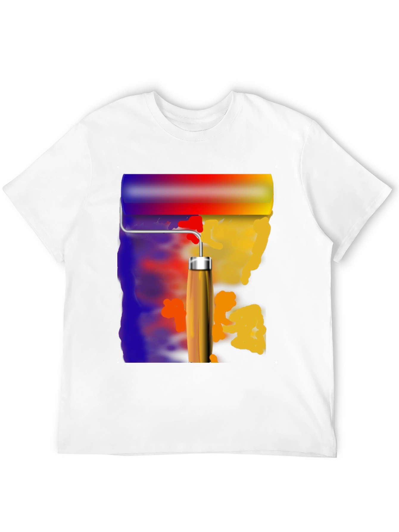 Paint Roller Graphic Tee - Artistic T-Shirt