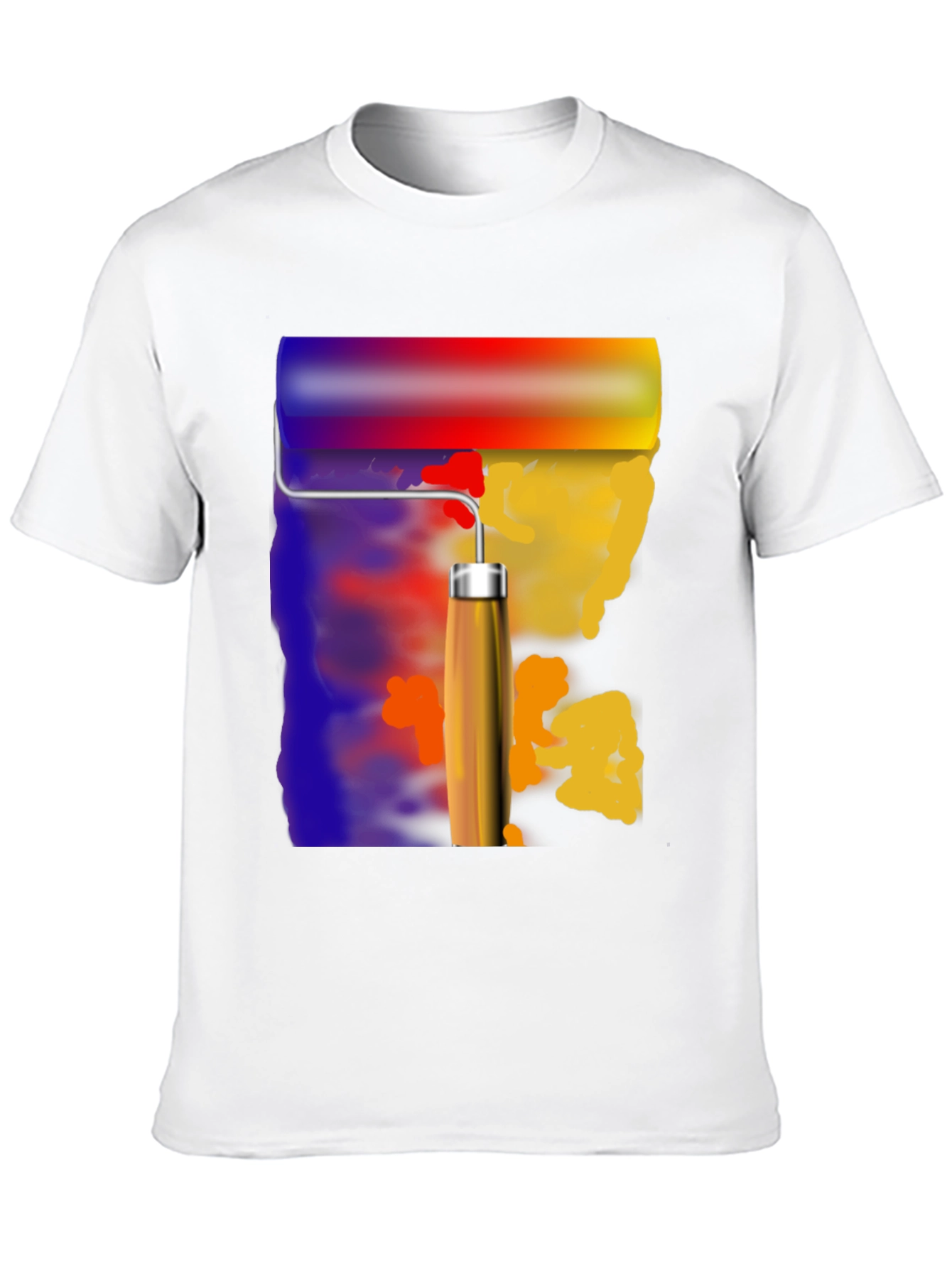 Paint Roller Graphic Tee - Artistic T-Shirt
