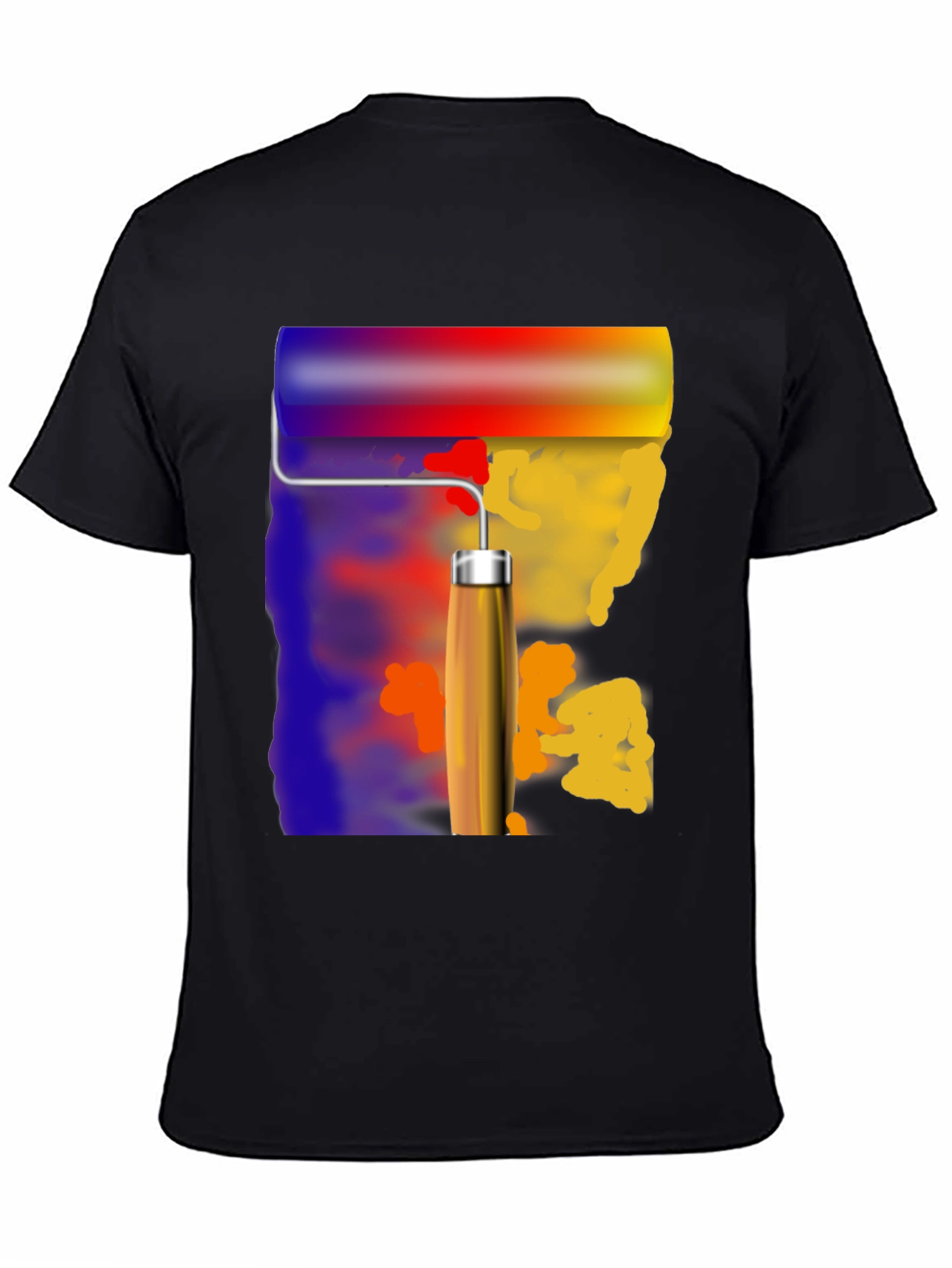 Paint Roller Graphic Tee - Artistic T-Shirt
