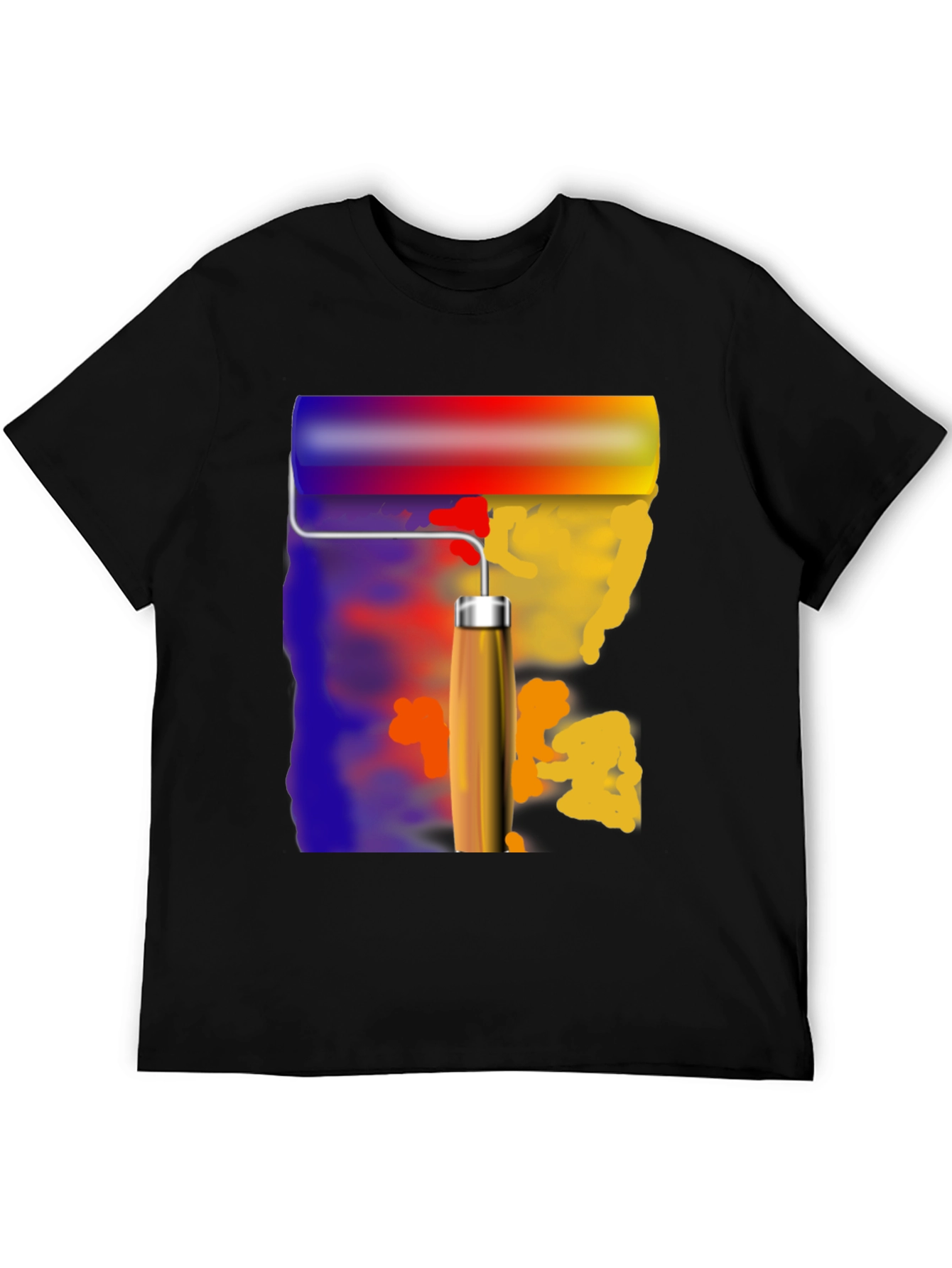 Paint Roller Graphic Tee - Artistic T-Shirt