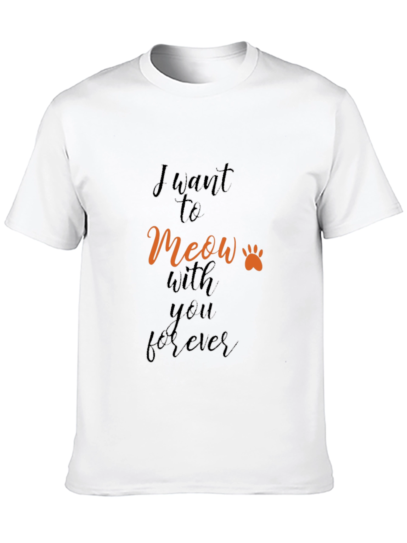 Meow Forever Graphic Tee - Black