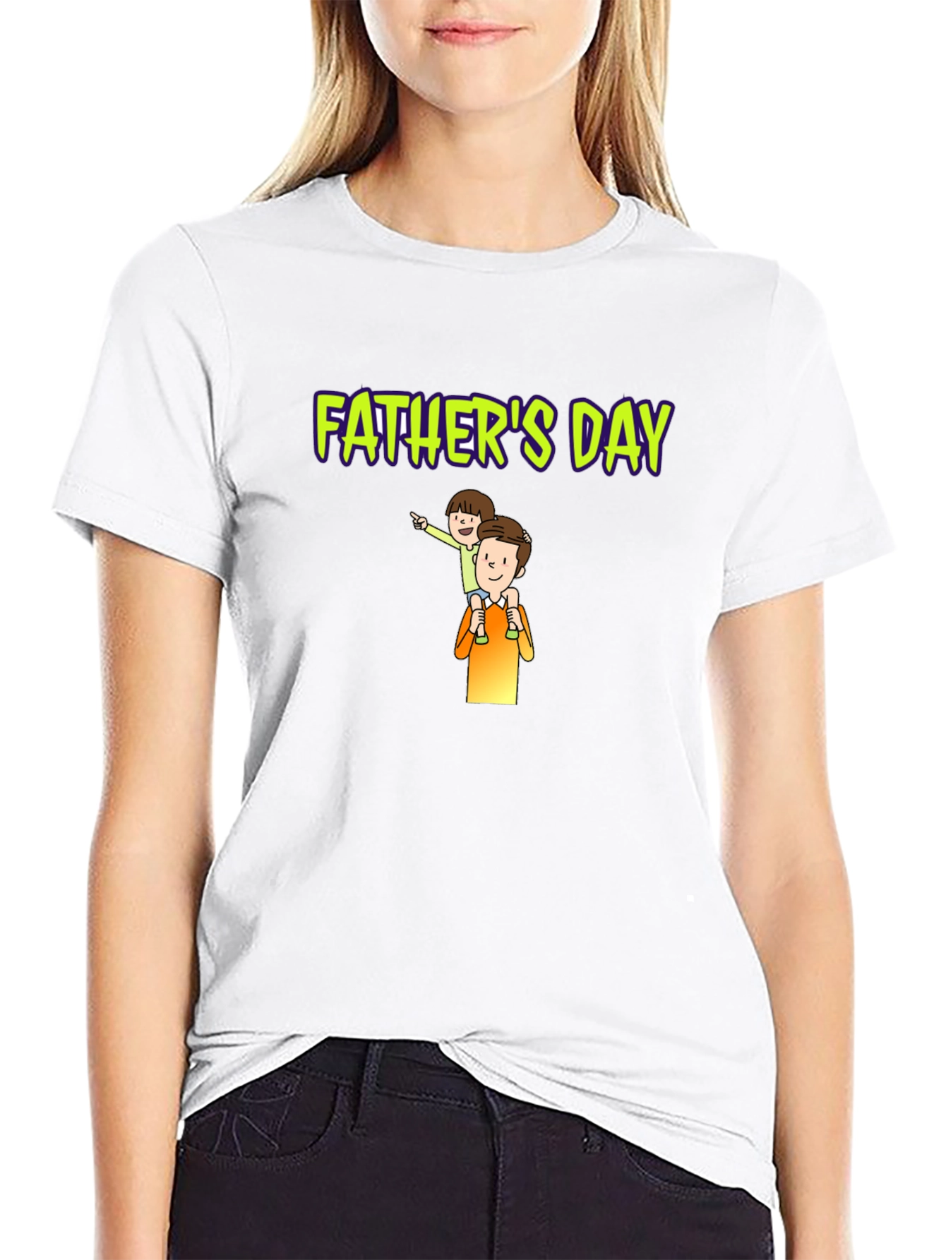Fathers Day T-Shirt - Dad and Child Graphic Tee
