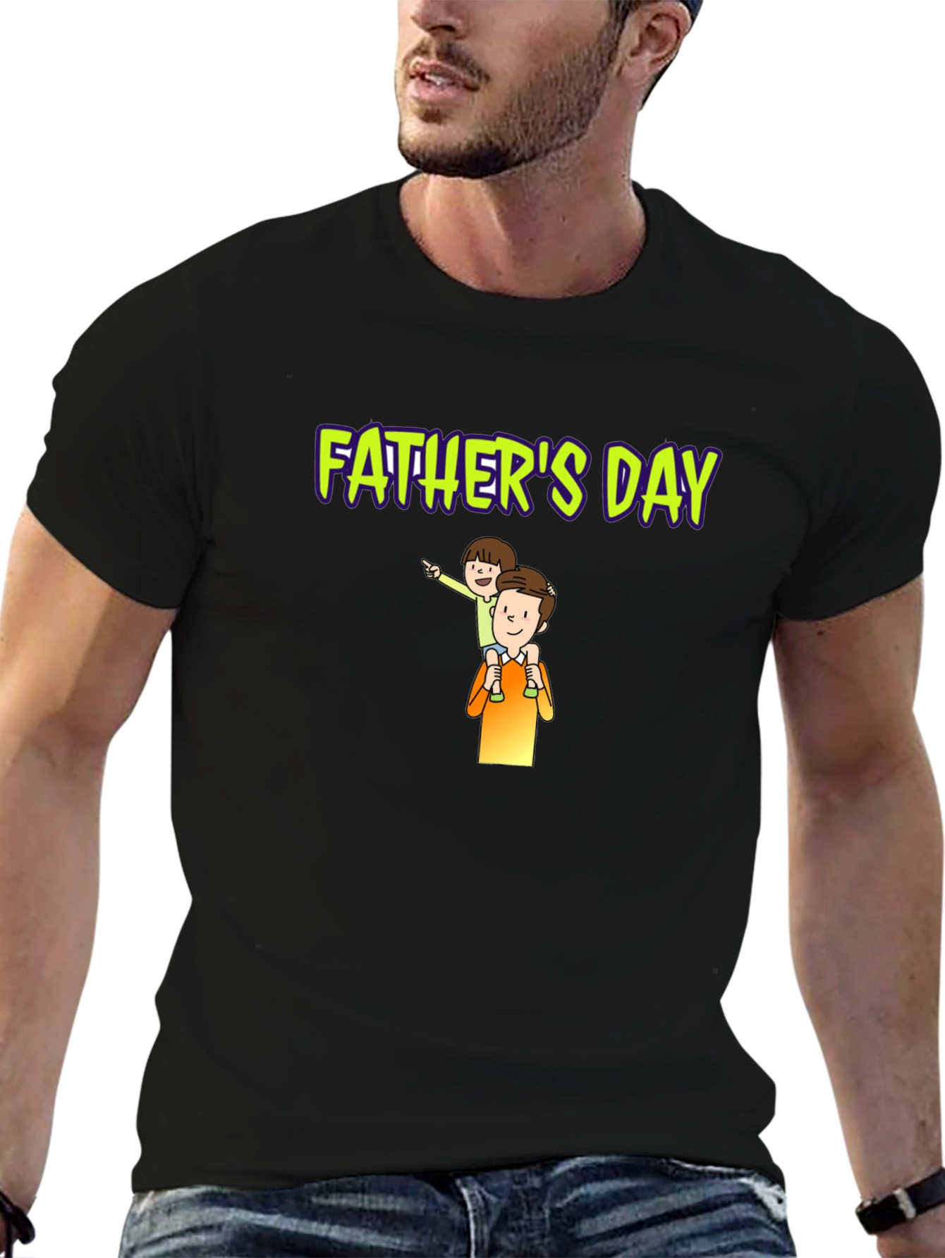 Fathers Day T-Shirt - Dad and Child Graphic Tee