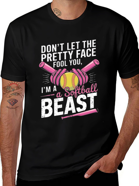 Softball Beast T-Shirt - Funny Sport Tee