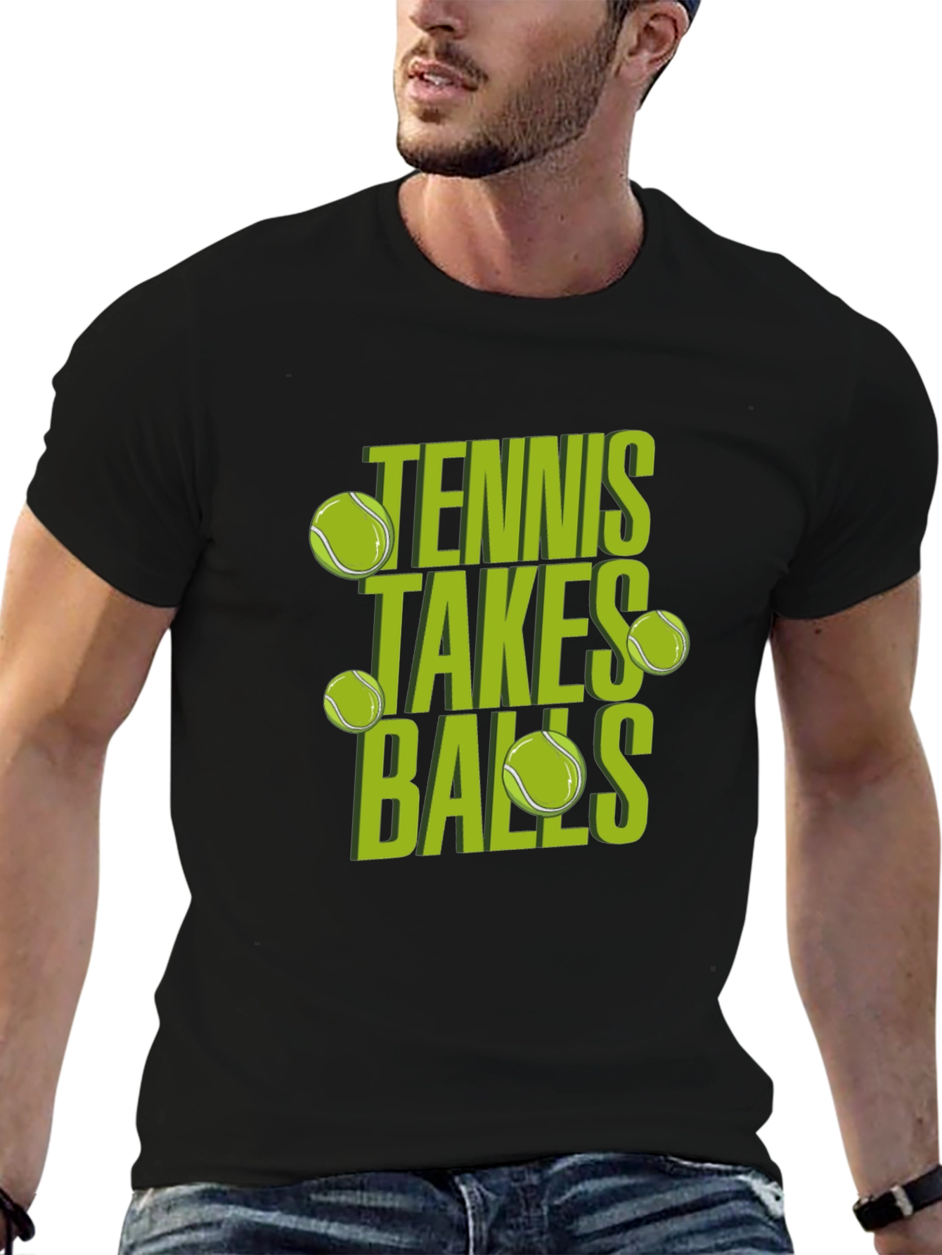 Tennis Takes Balls Graphic Tee - Funny Tennis Shirt