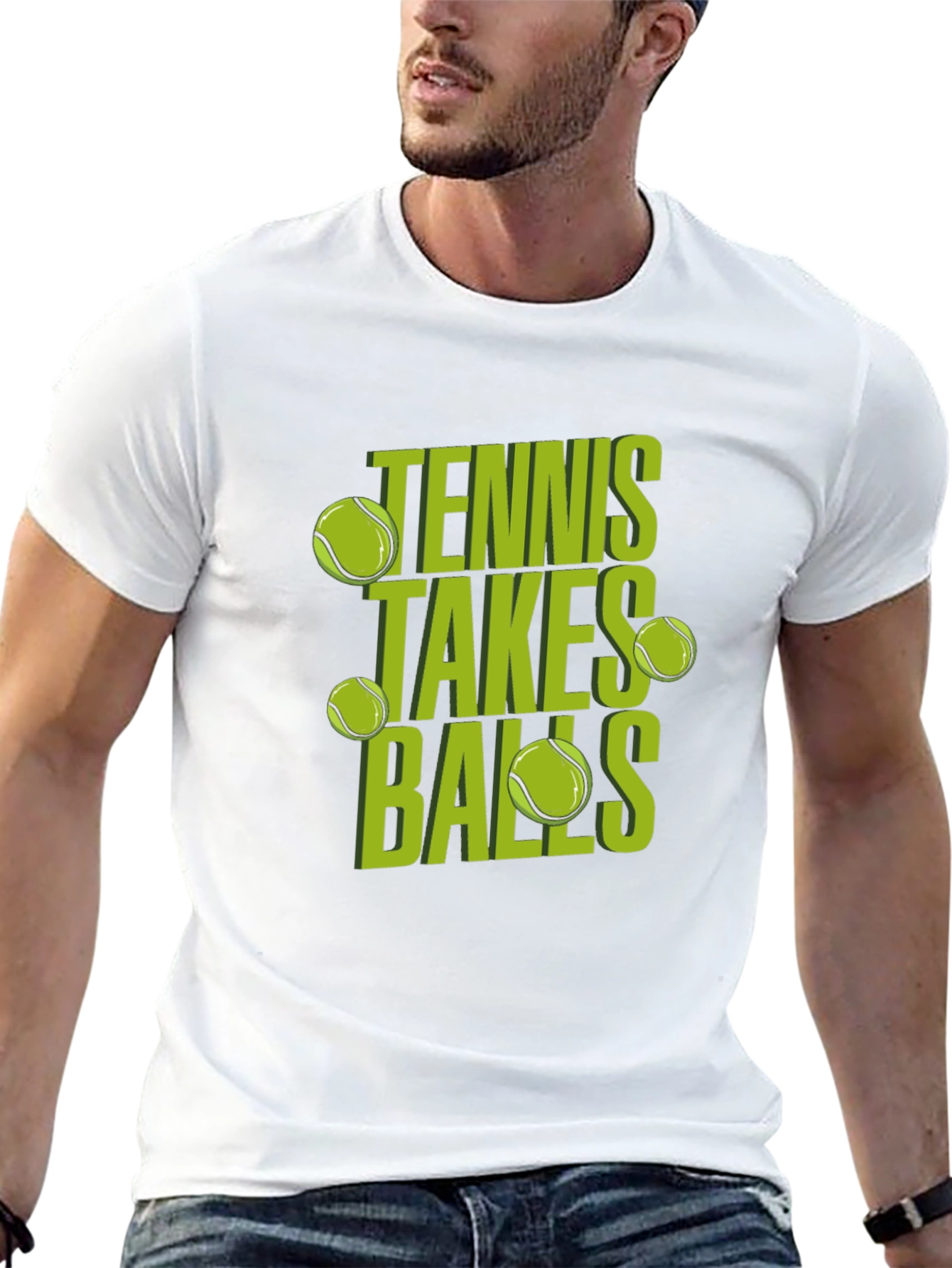 Tennis Takes Balls Graphic Tee - Funny Tennis Shirt