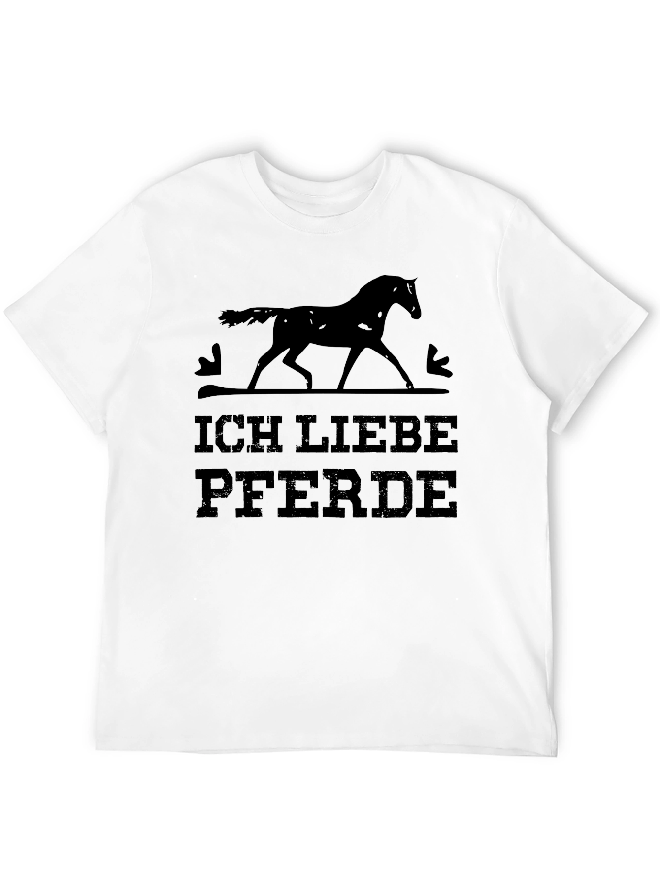 Ich Liebe Pferde Black T-Shirt