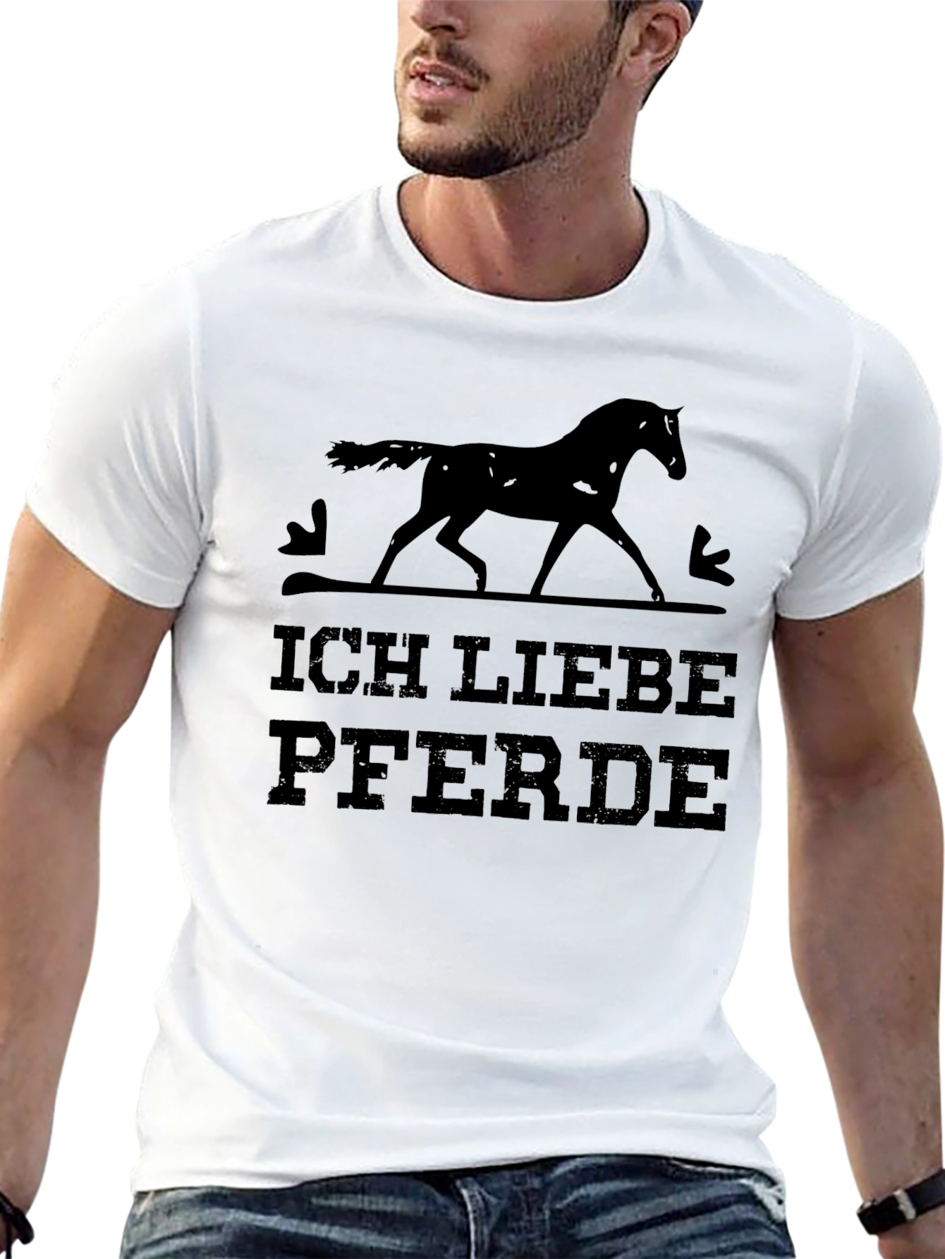 Ich Liebe Pferde Black T-Shirt