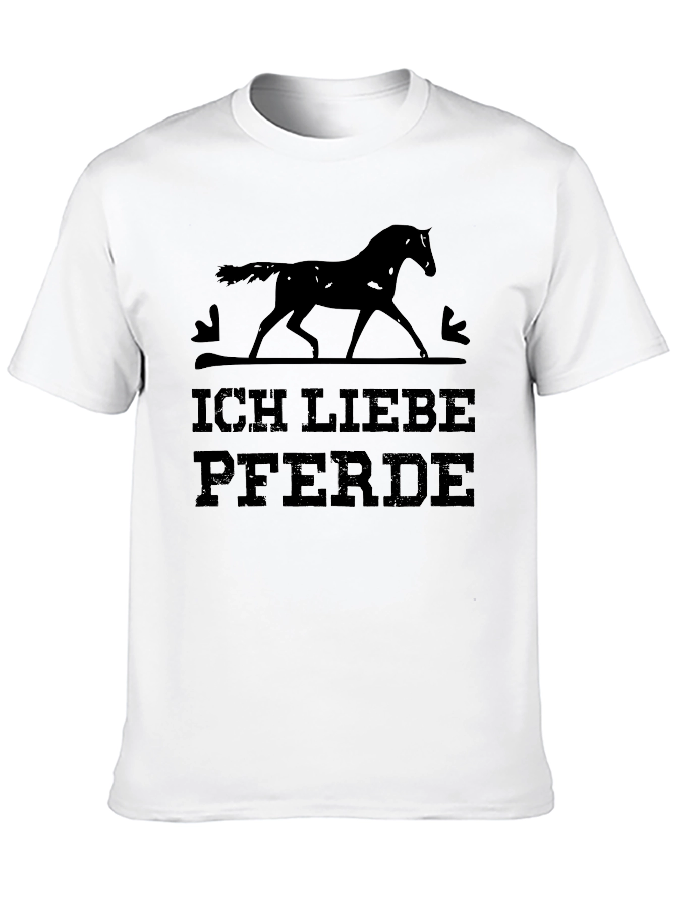 Ich Liebe Pferde Black T-Shirt