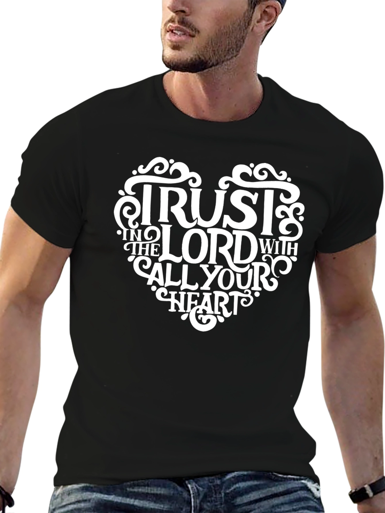 Trust in the Lord Heart Graphic T-Shirt