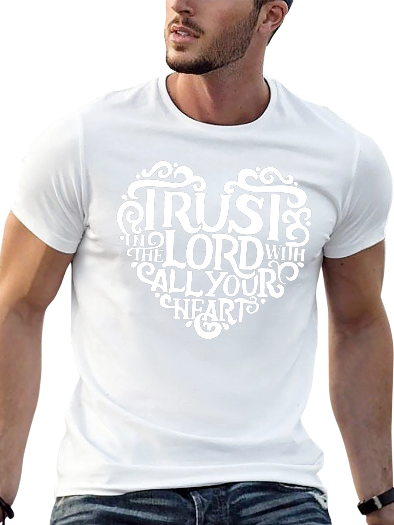 Trust in the Lord Heart Graphic T-Shirt