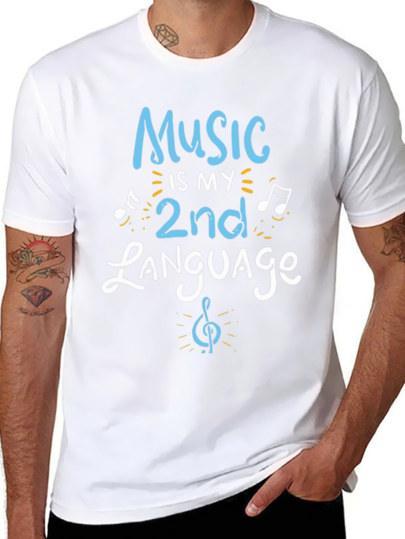 Music is My 2nd Language Graphic Tee