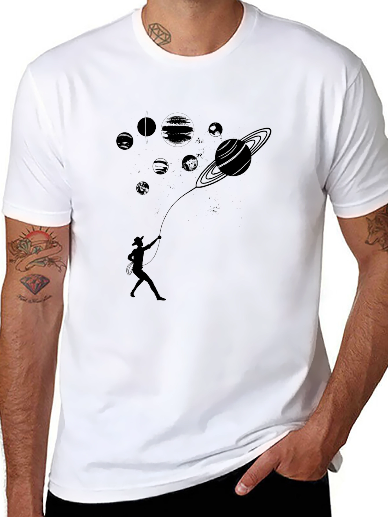 Cosmic Cowboy T-Shirt - Saturn Lasso Design