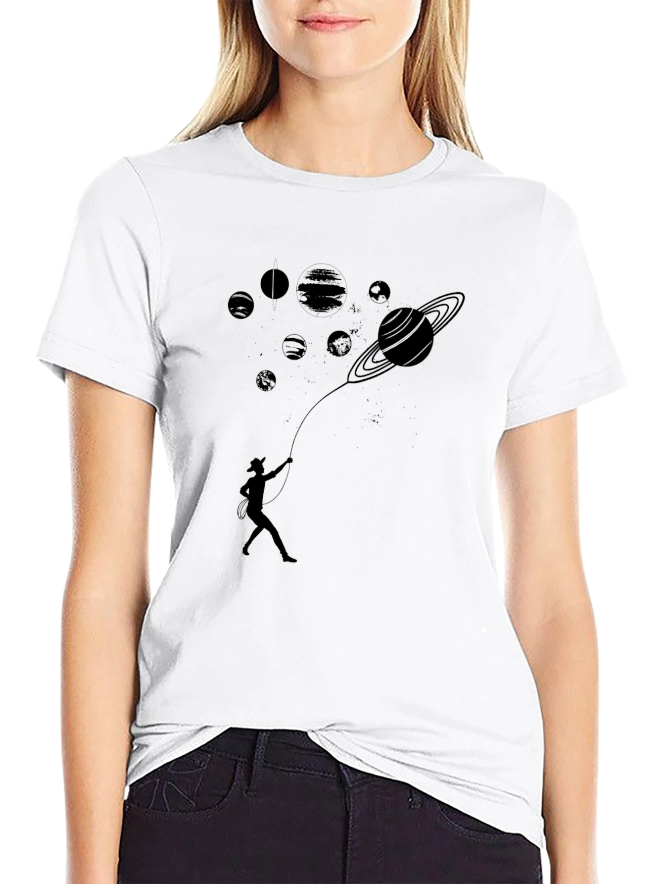 Cosmic Cowboy T-Shirt - Saturn Lasso Design