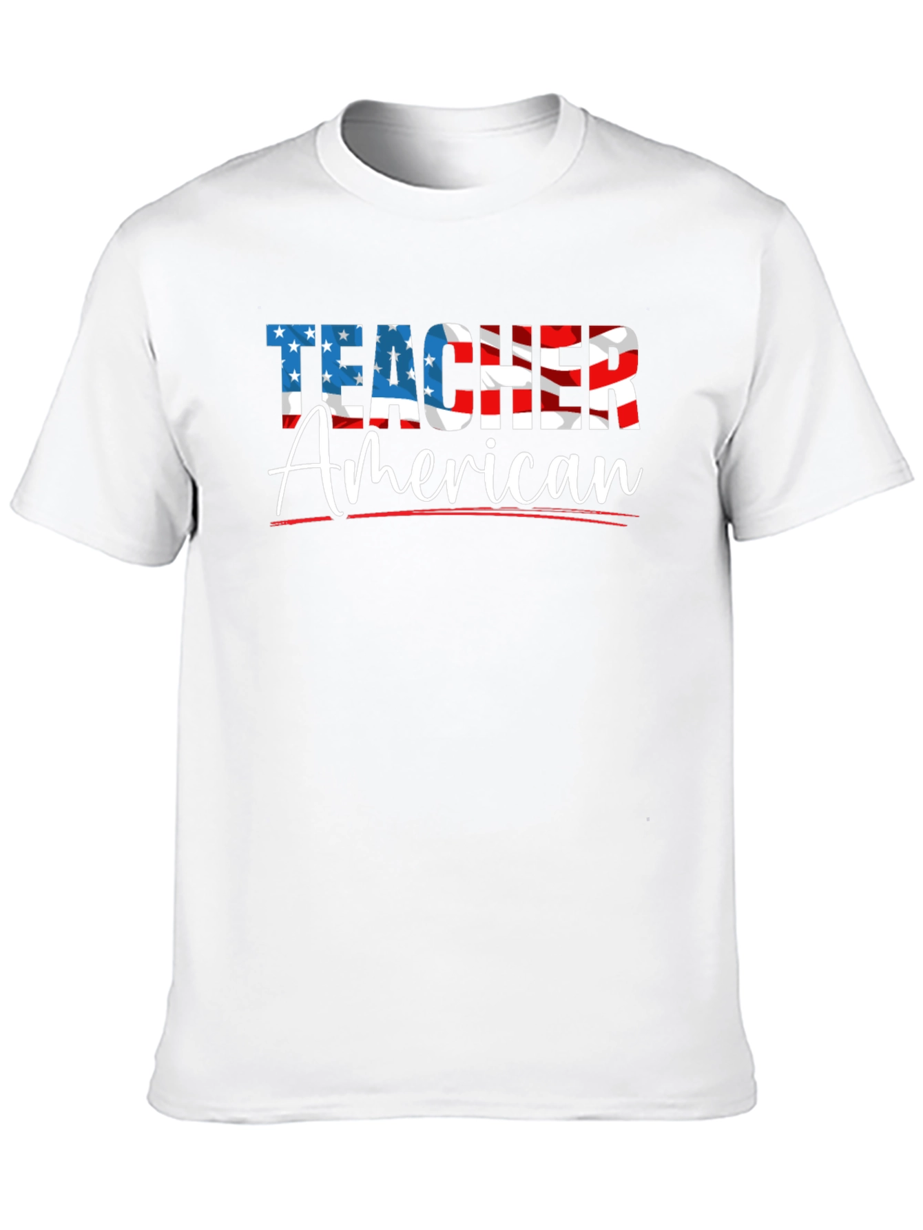 Patriotic Teacher American Flag T-Shirt