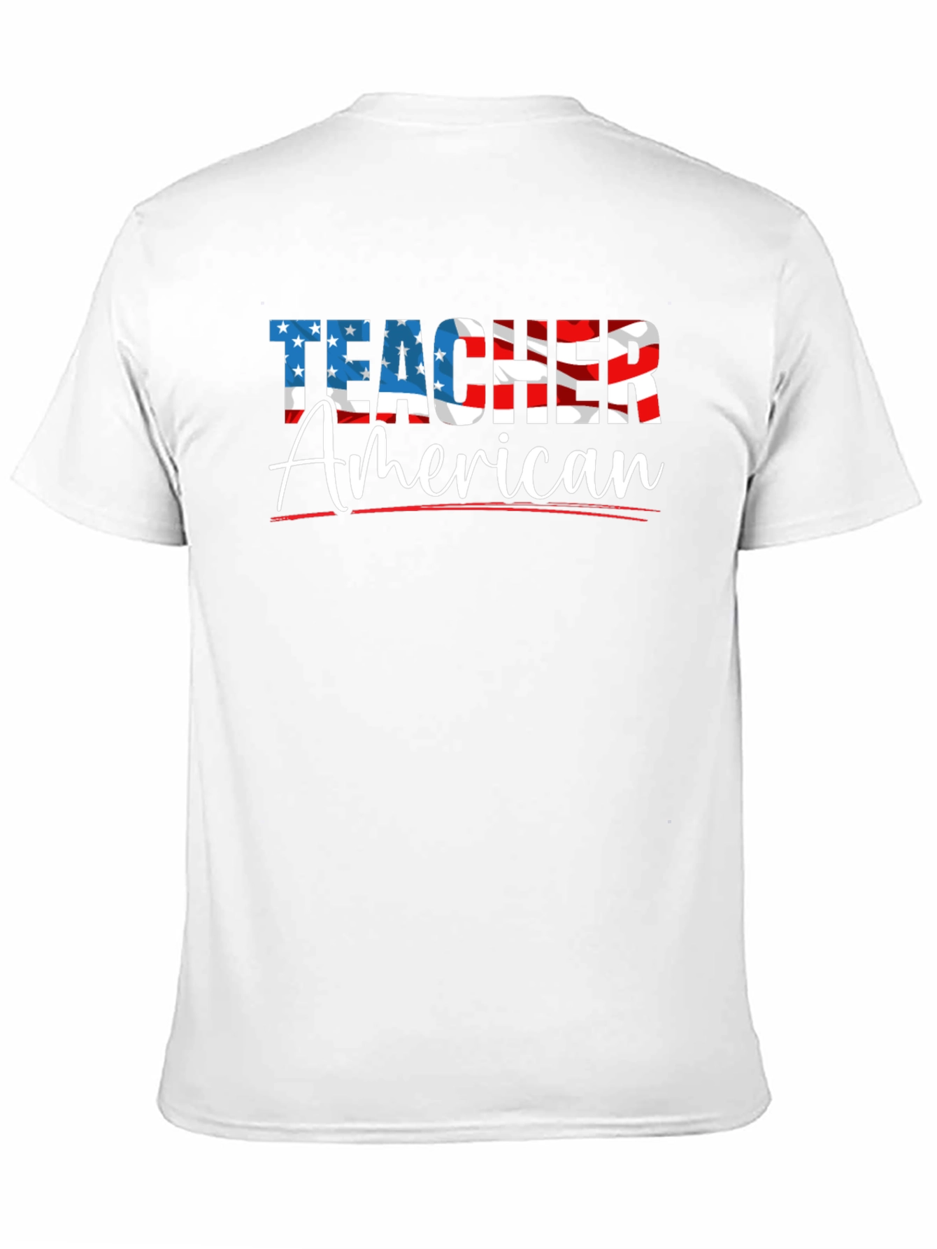 Patriotic Teacher American Flag T-Shirt