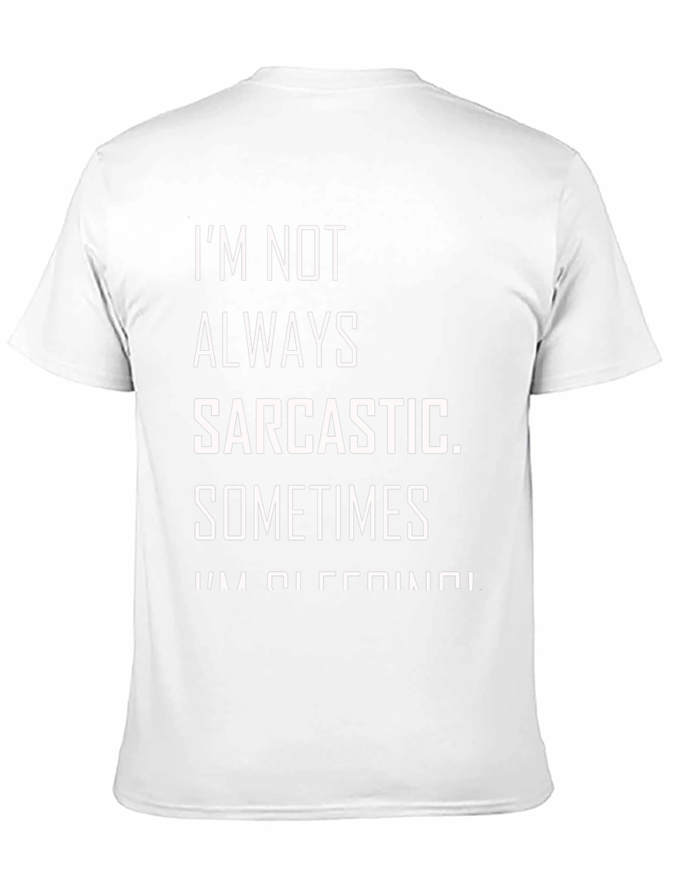Sarcastic Sleeping Black Graphic T-Shirt