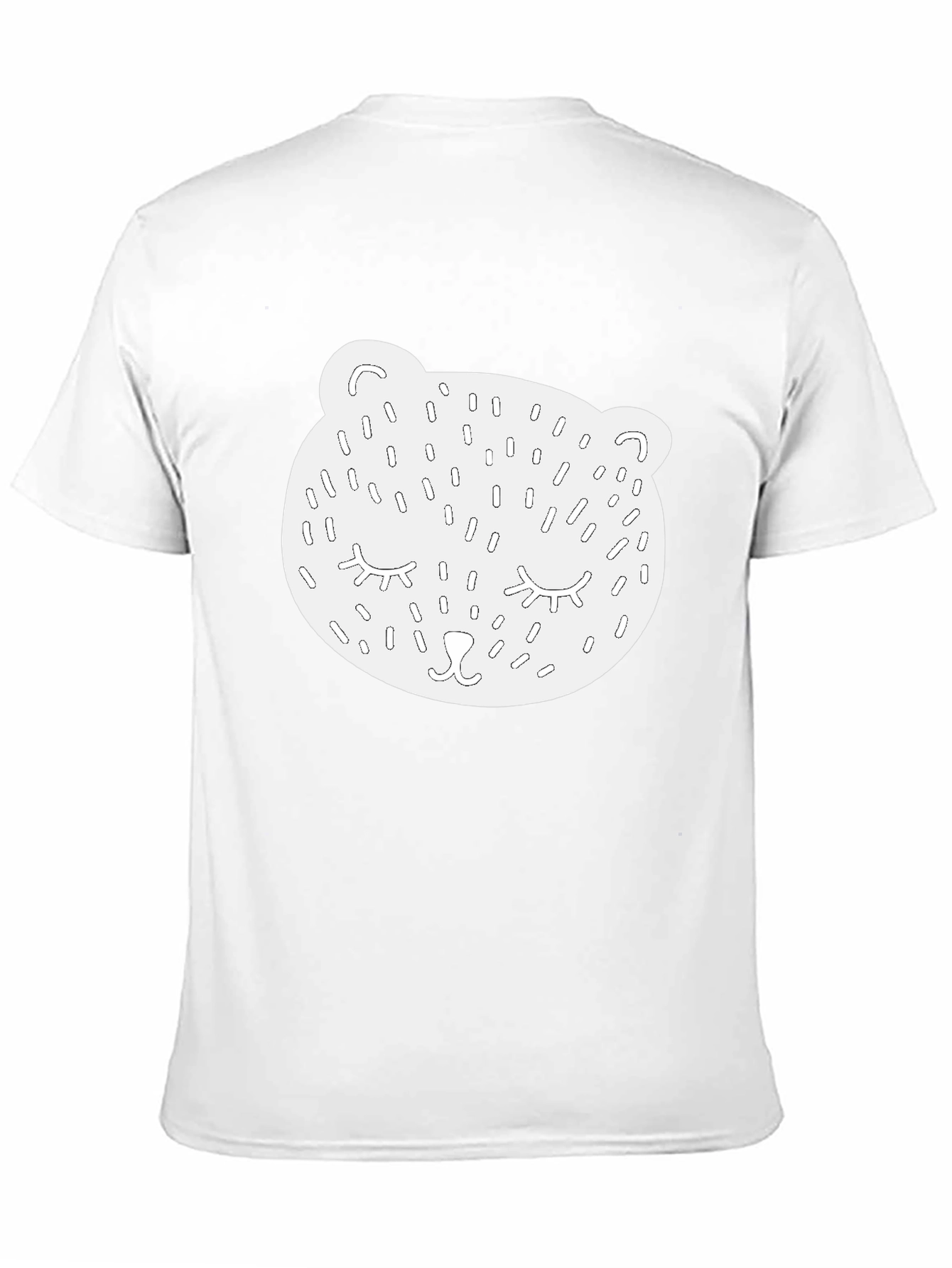 Bear Face Graphic Black Tee