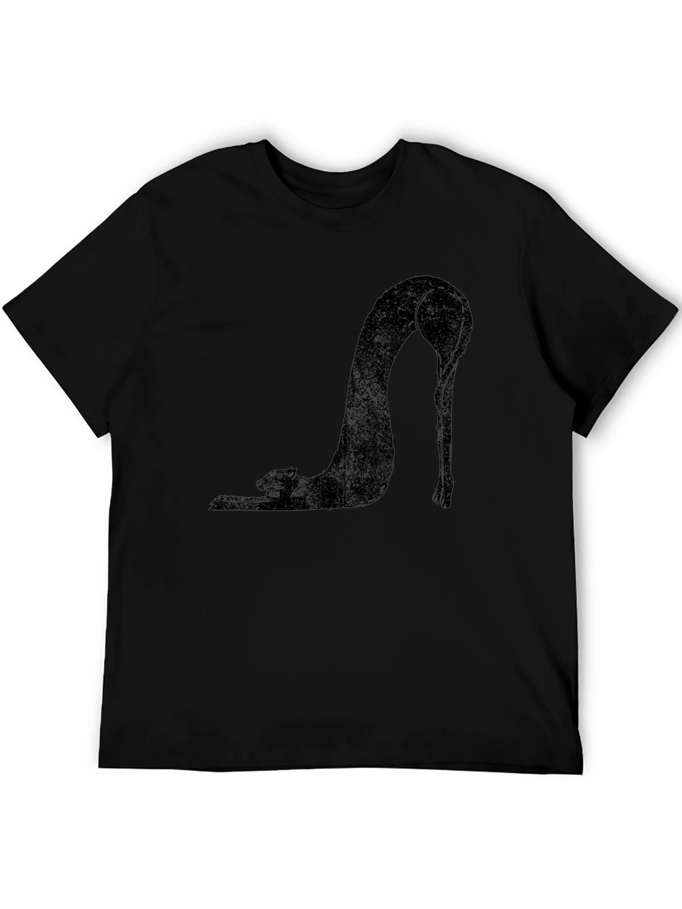 Black Cat Stretch T-Shirt - Unique Graphic Tee