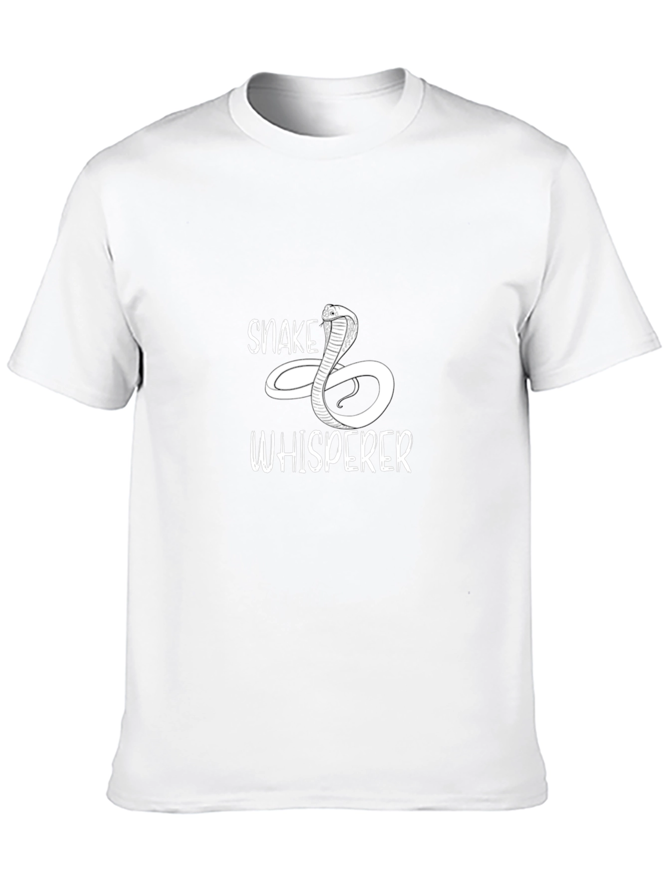 Snake Whisperer Graphic Tee - Black Cotton T-Shirt