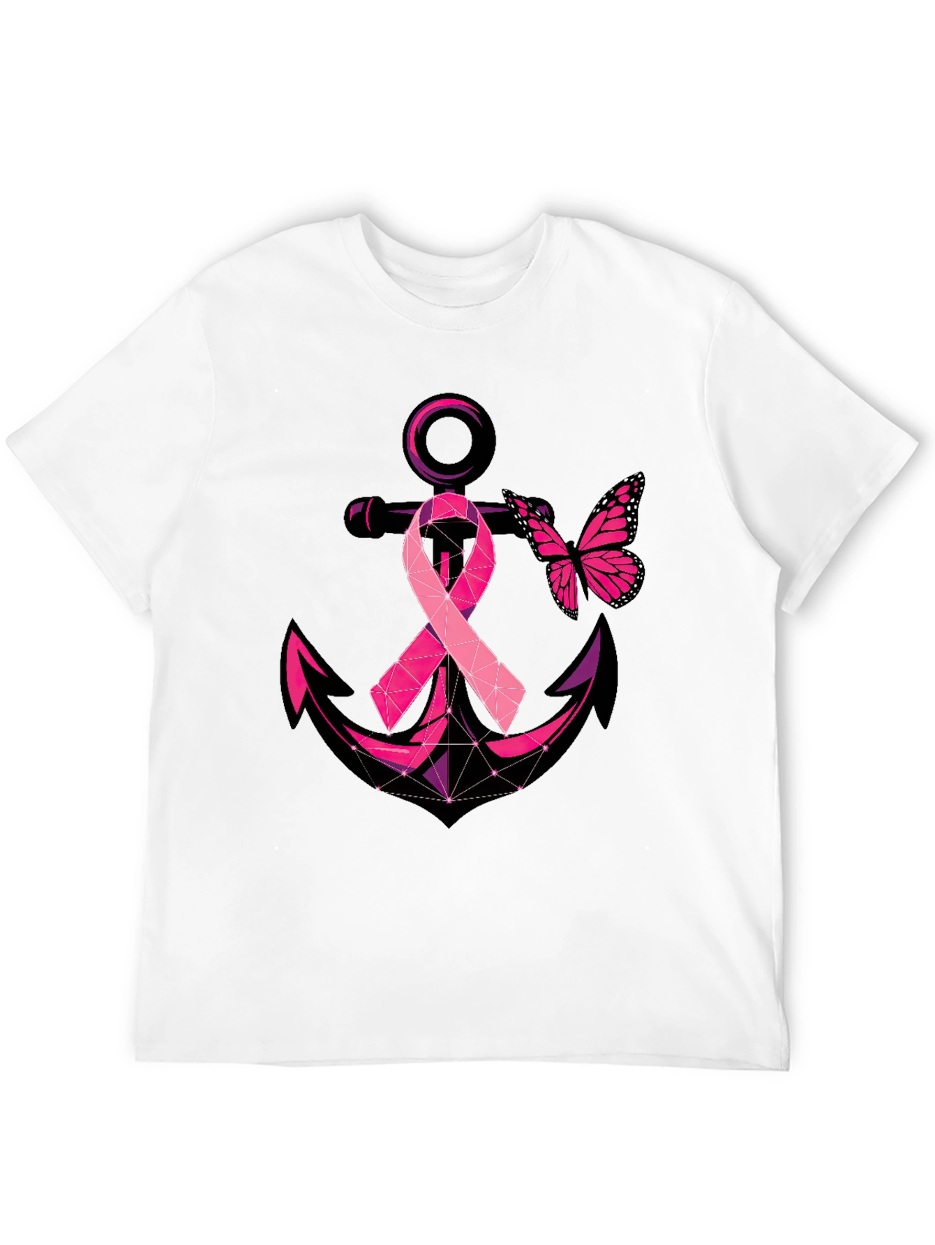 Breast Cancer Anchor Butterfly T-Shirt