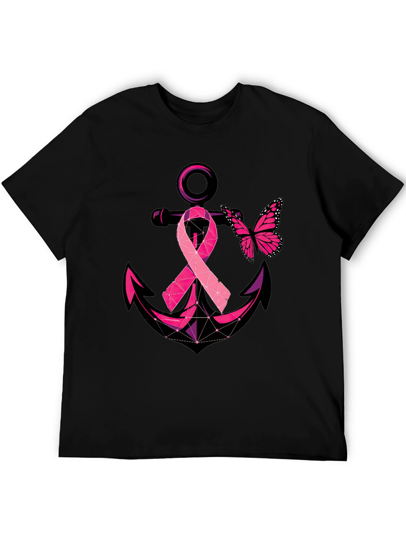 Breast Cancer Anchor Butterfly T-Shirt