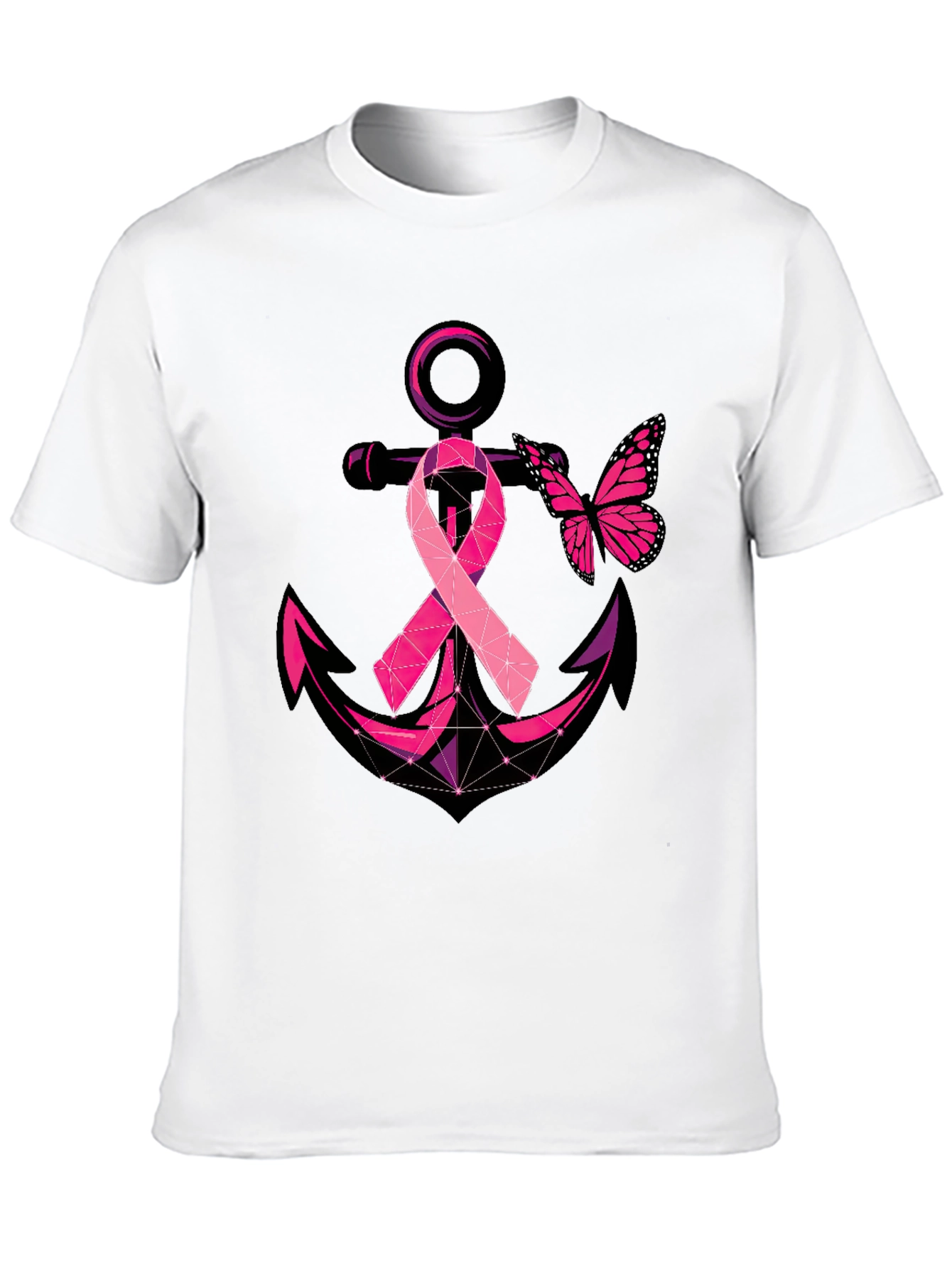 Breast Cancer Anchor Butterfly T-Shirt