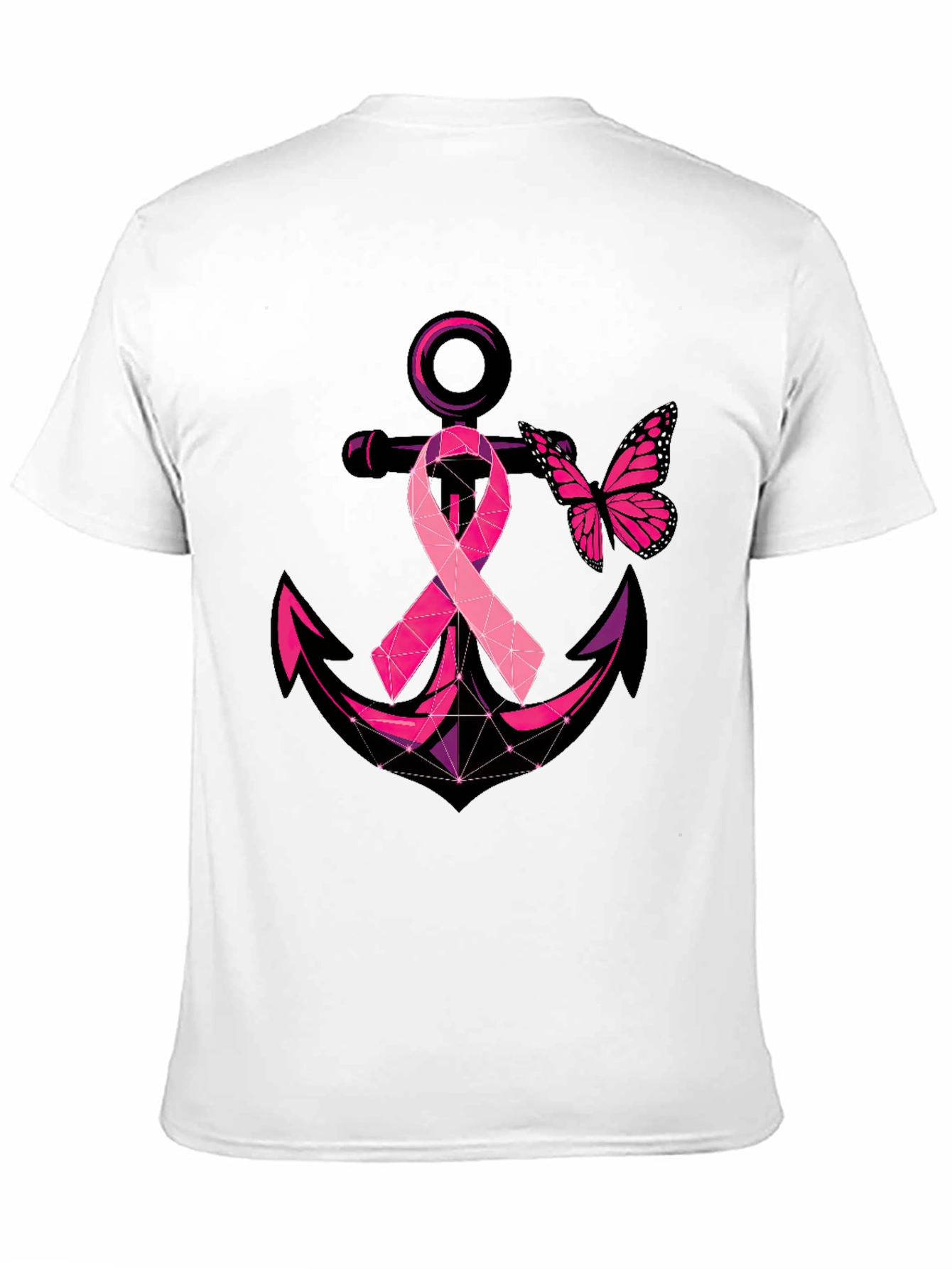 Breast Cancer Anchor Butterfly T-Shirt