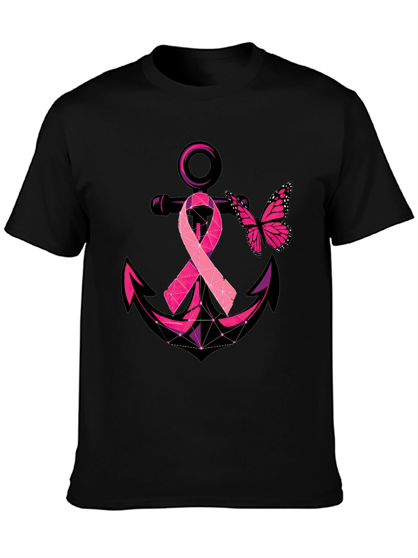 Breast Cancer Anchor Butterfly T-Shirt