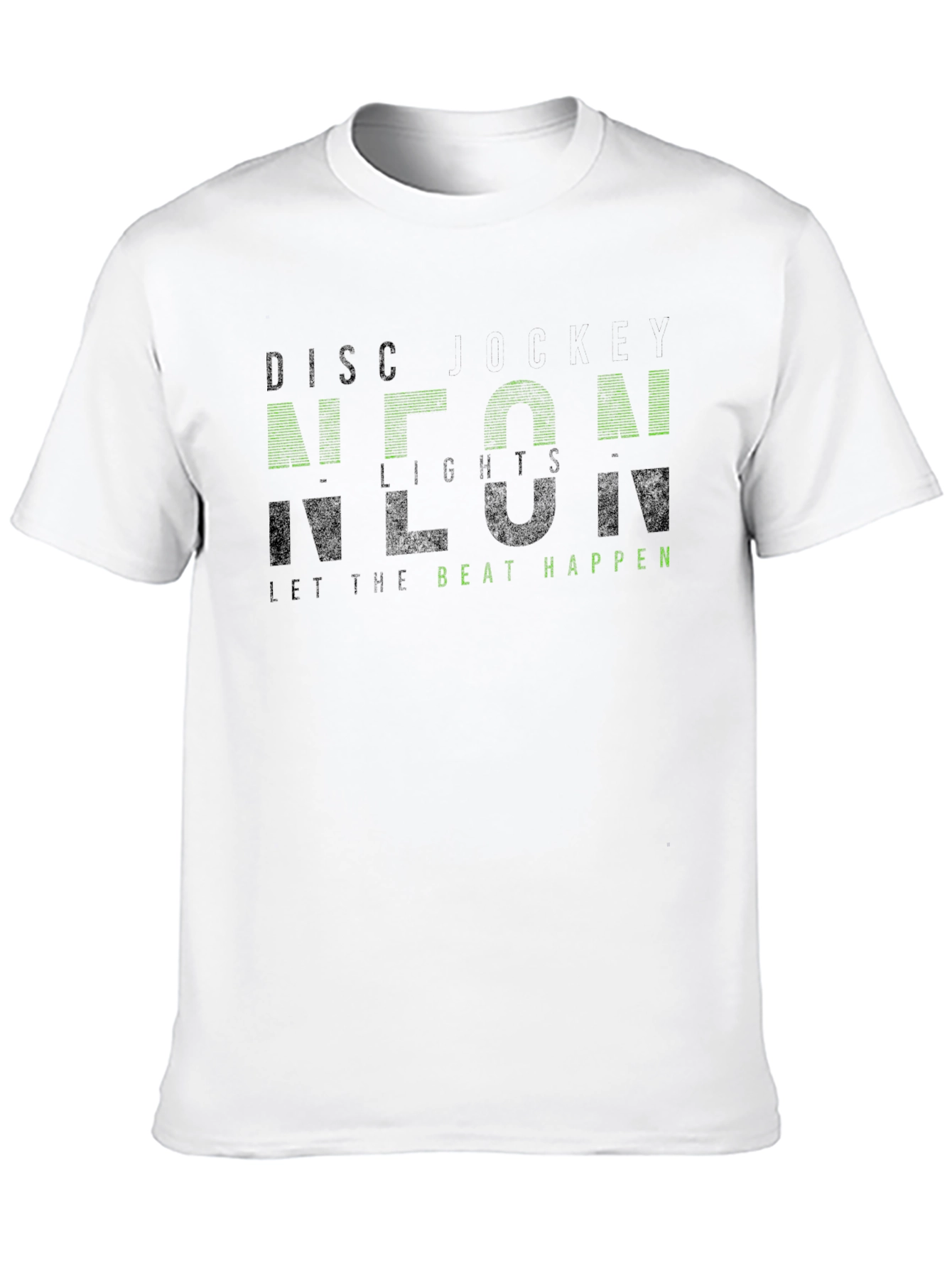 Neon Lights Black Graphic Tee