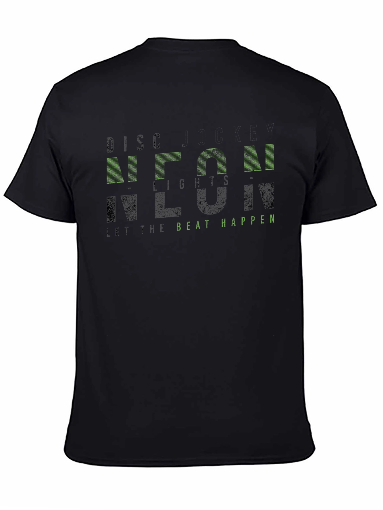Neon Lights Black Graphic Tee