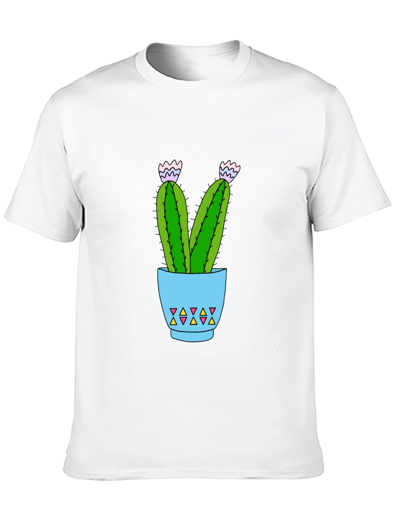 Cactus Potted Plant Graphic T-Shirt