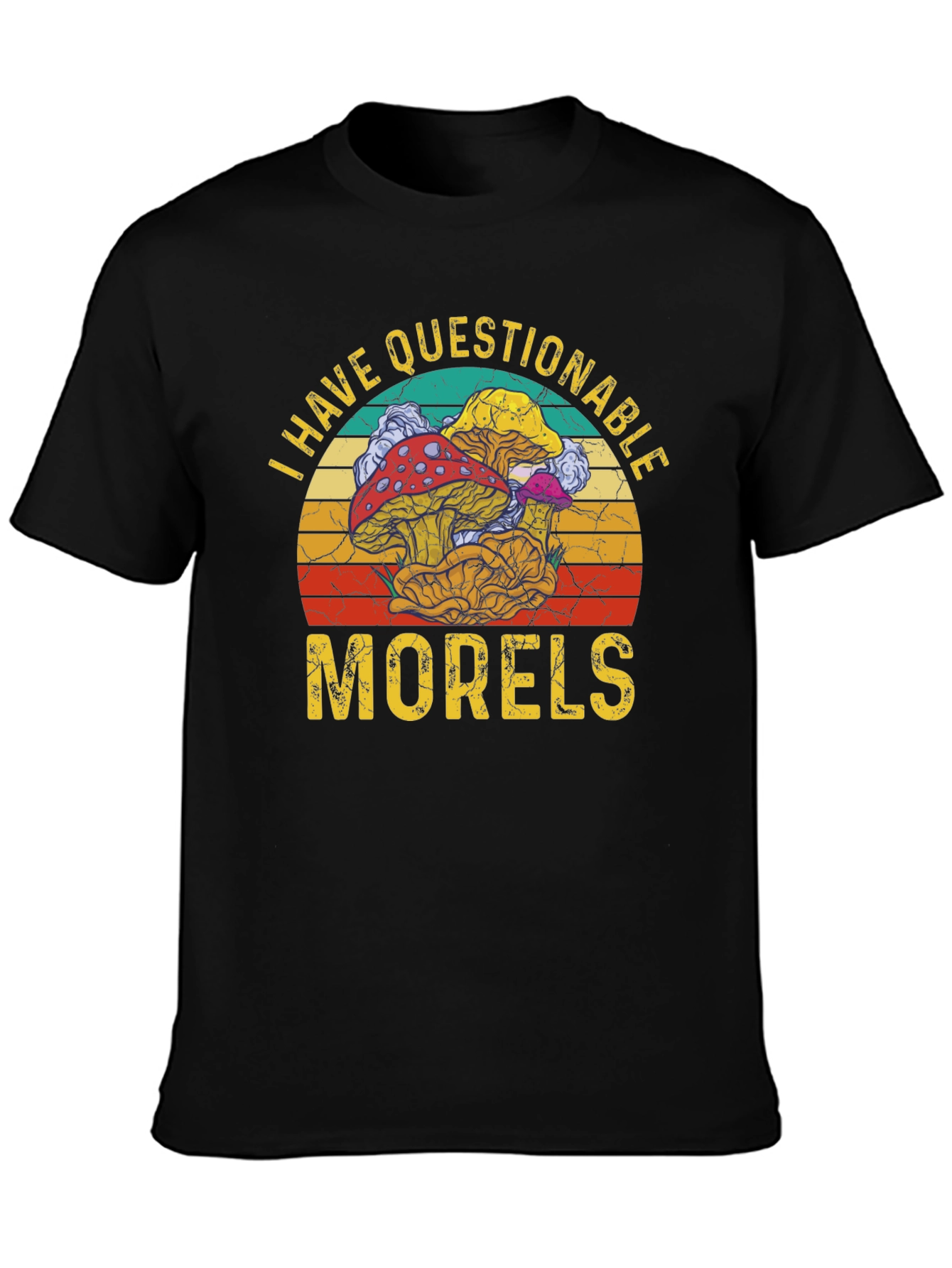 Questionable Morels T-Shirt - Funny Mushroom Graphic Tee