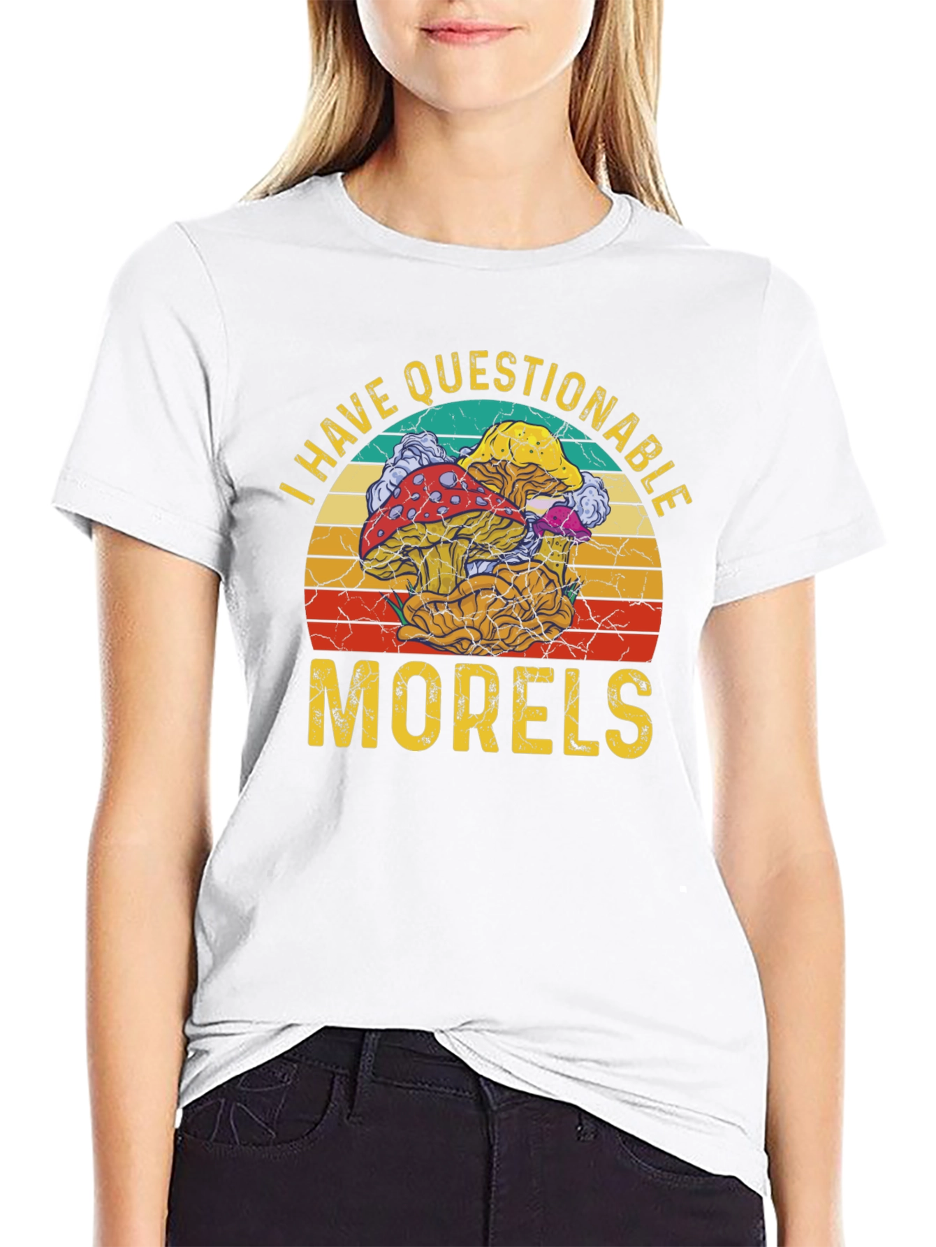 Questionable Morels T-Shirt - Funny Mushroom Graphic Tee