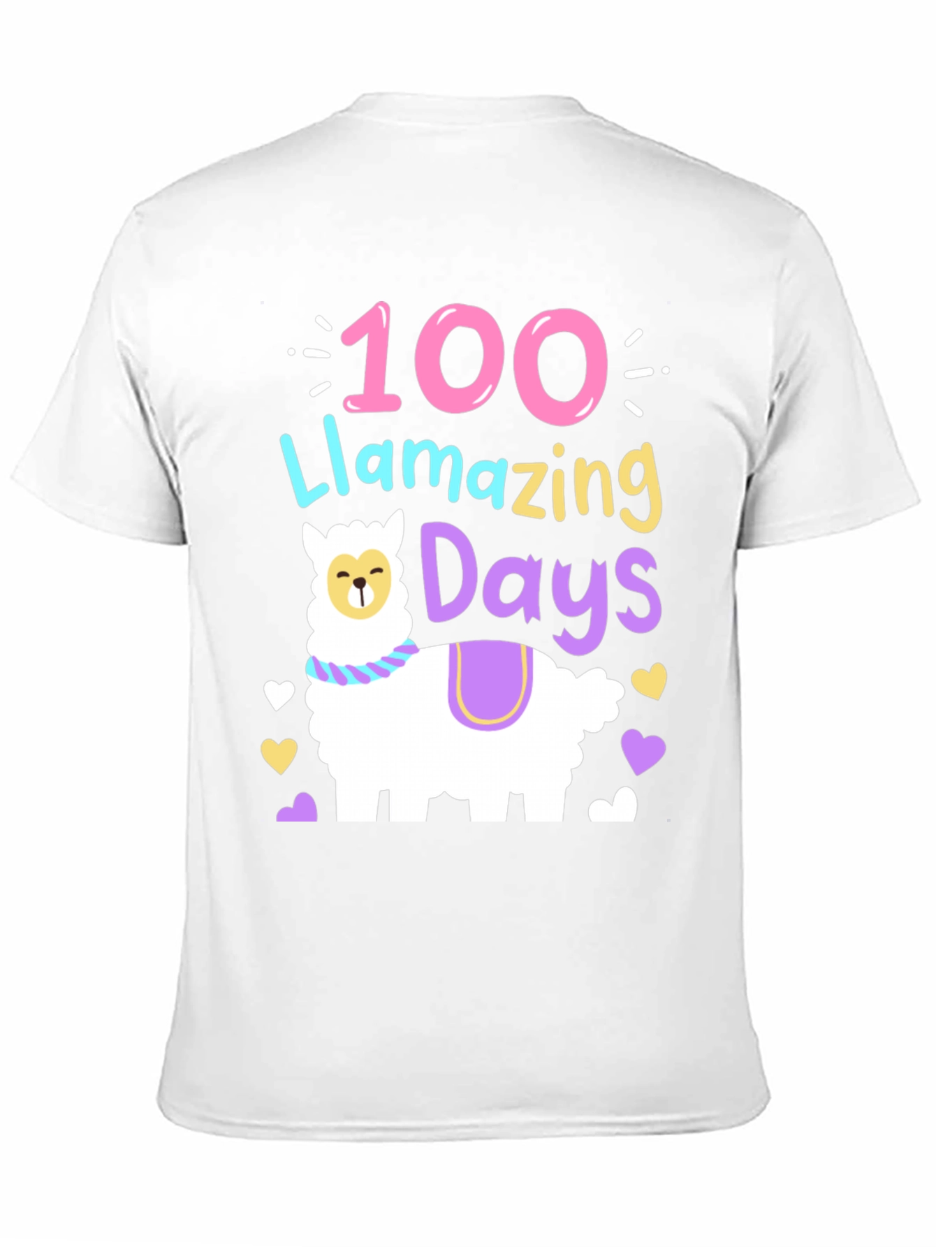 100 Llamazing Days T-Shirt - School Celebration Tee