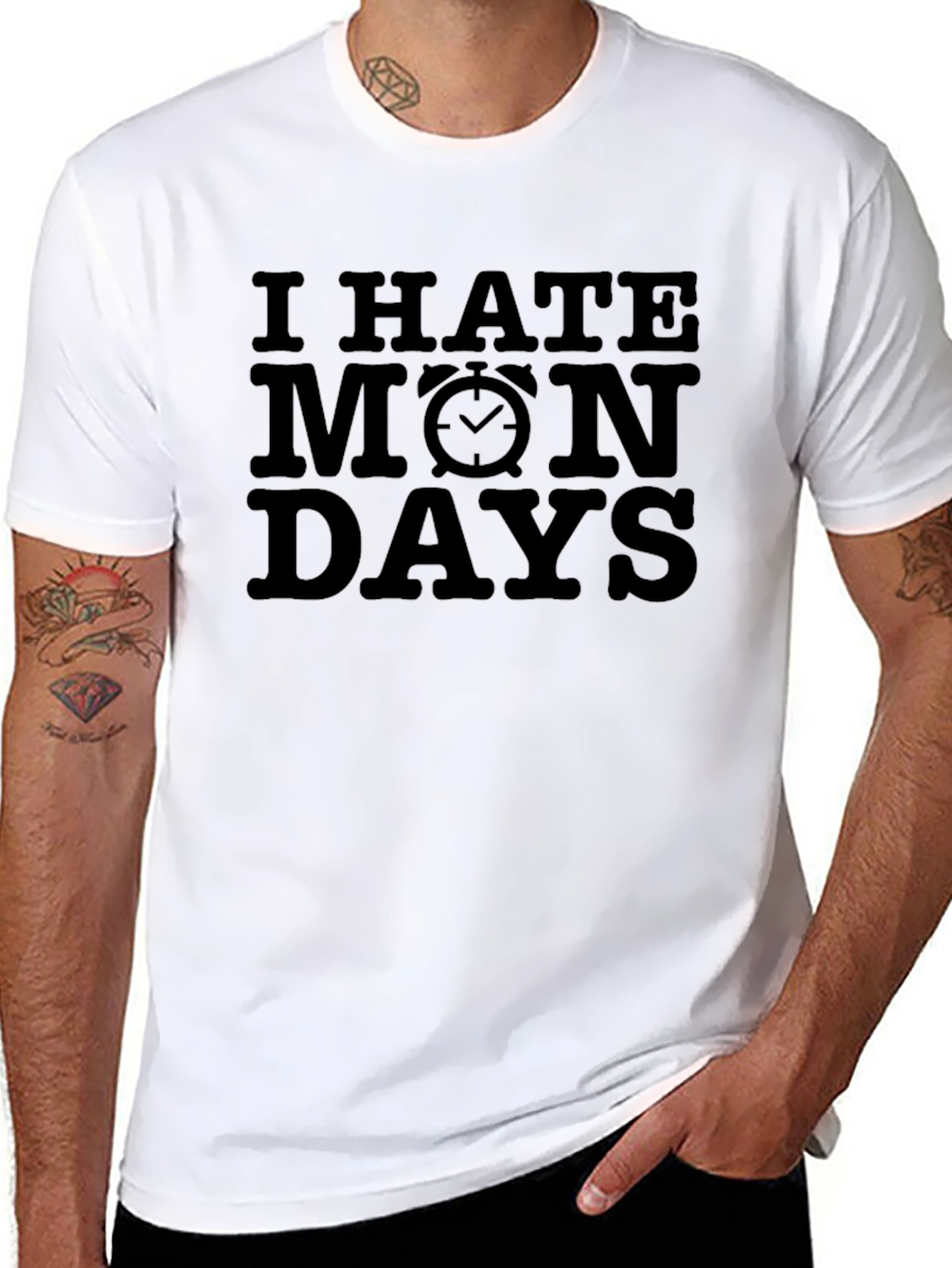I Hate Mondays Black Graphic Tee