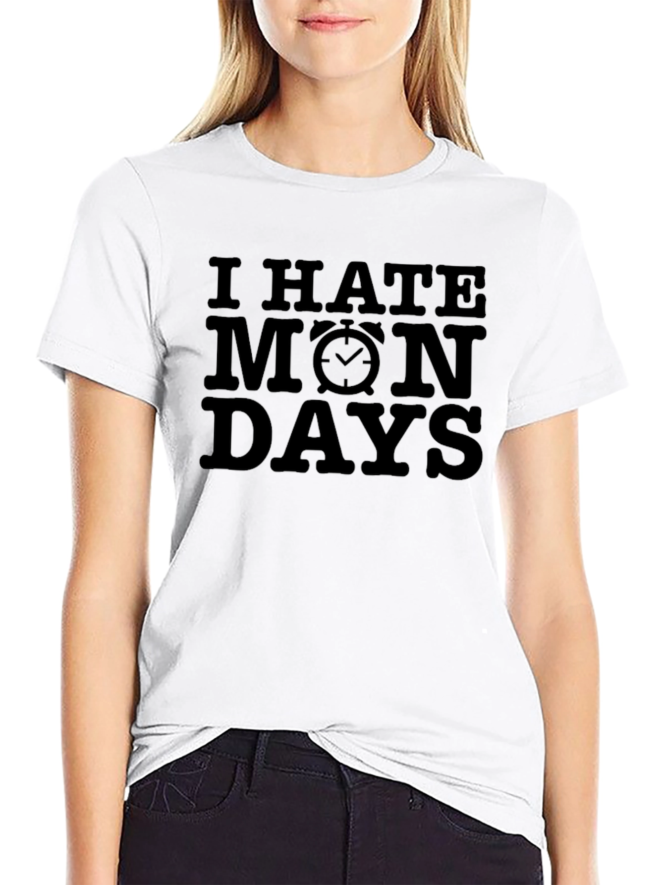 I Hate Mondays Black Graphic Tee